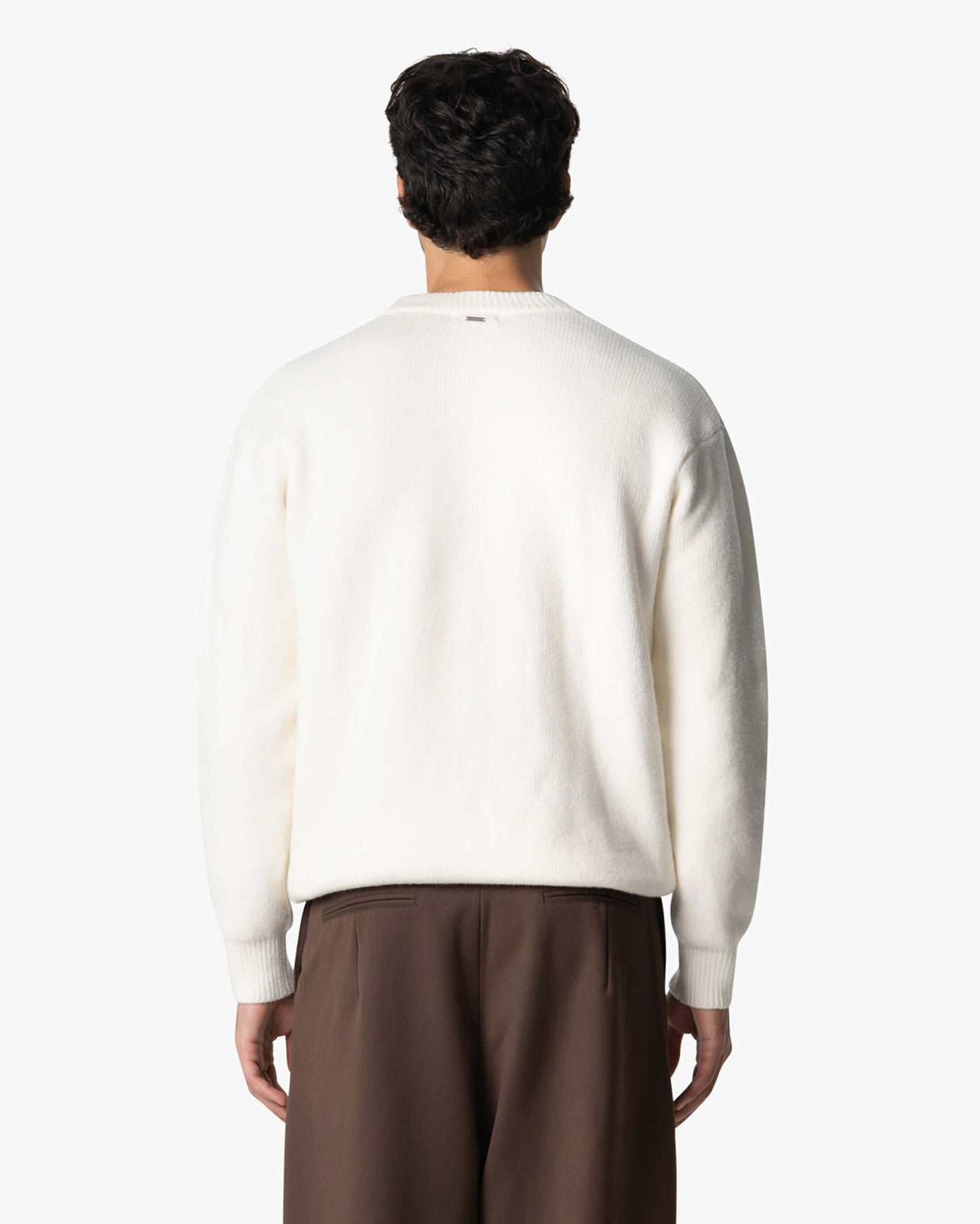 Gebreide Crewneck Trui Heren | Wolmix | Minimalistisch Design