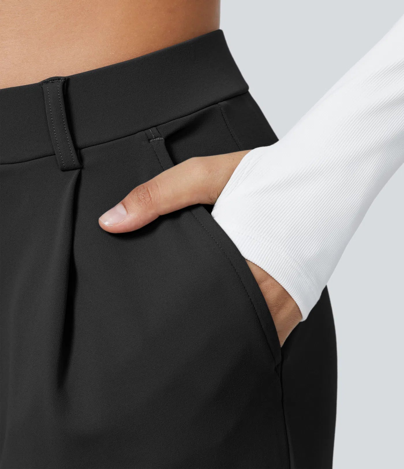 Vrouwen Wijde Pantalon Zwart | Hoge Taille | Rechte Pijpen | Elegant & Comfortabel