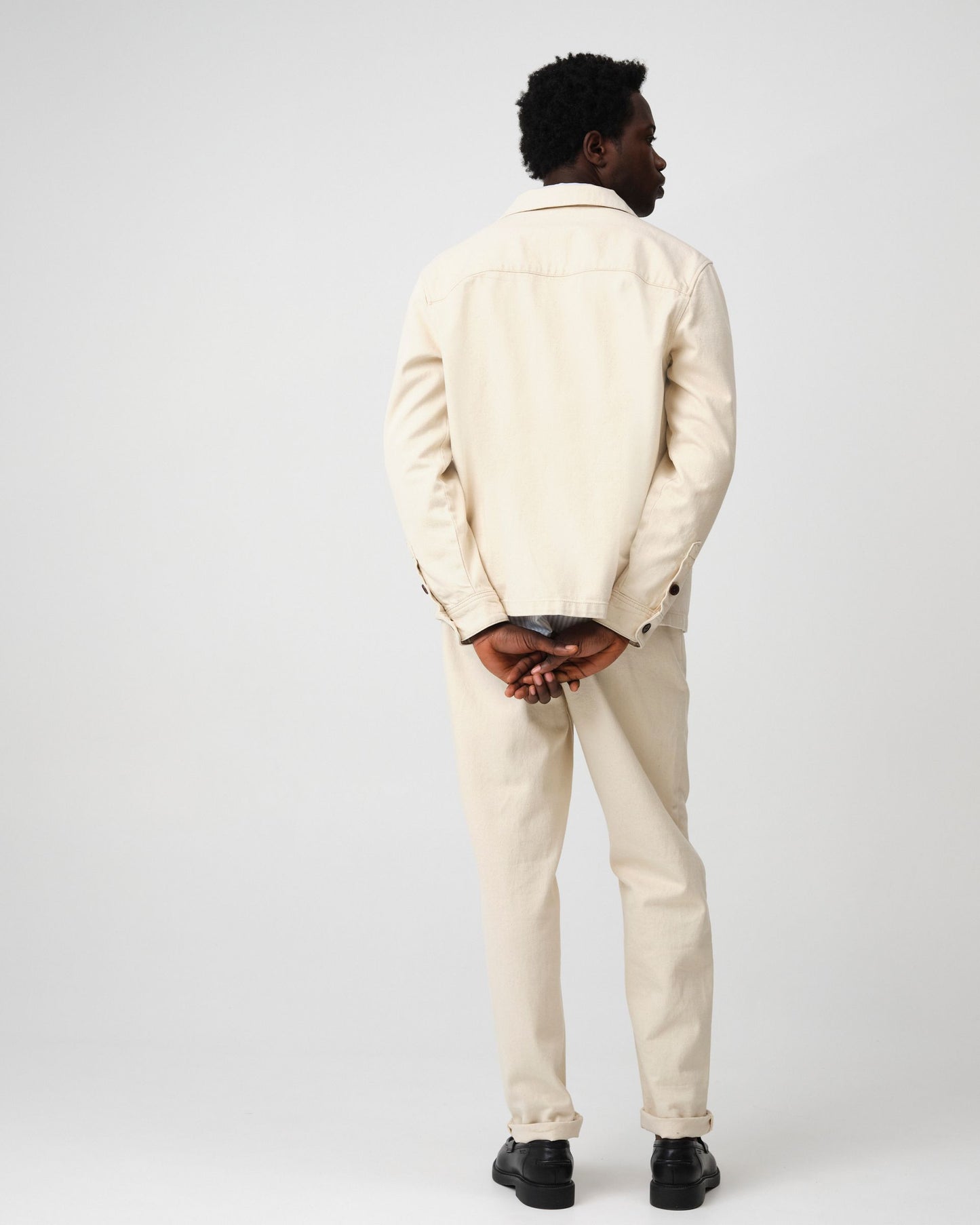 Heren Jack Beige | Casual Overhemdjas van Katoen | Lente Zomer Jas