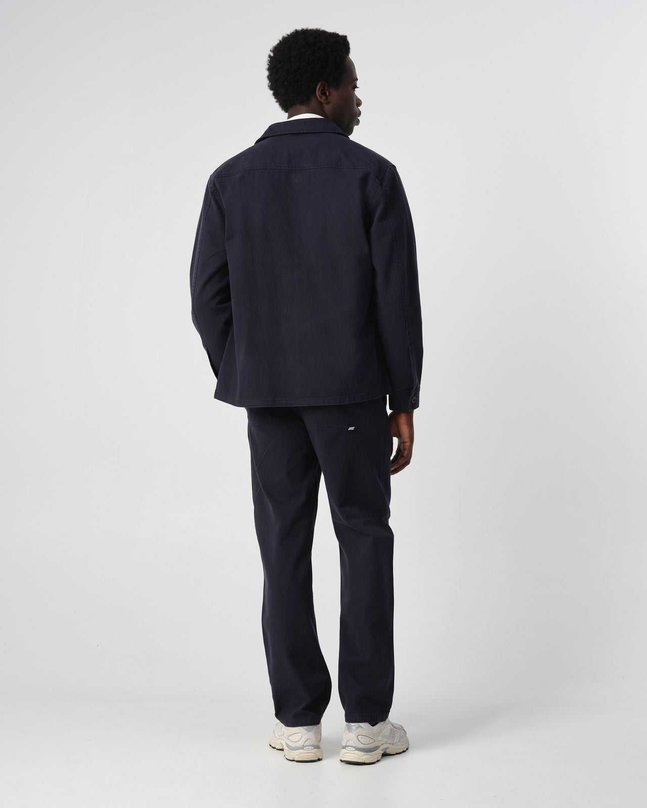 Heren Overshirt Donkerblauw | Katoen Jas met Knopen en Borstzakken