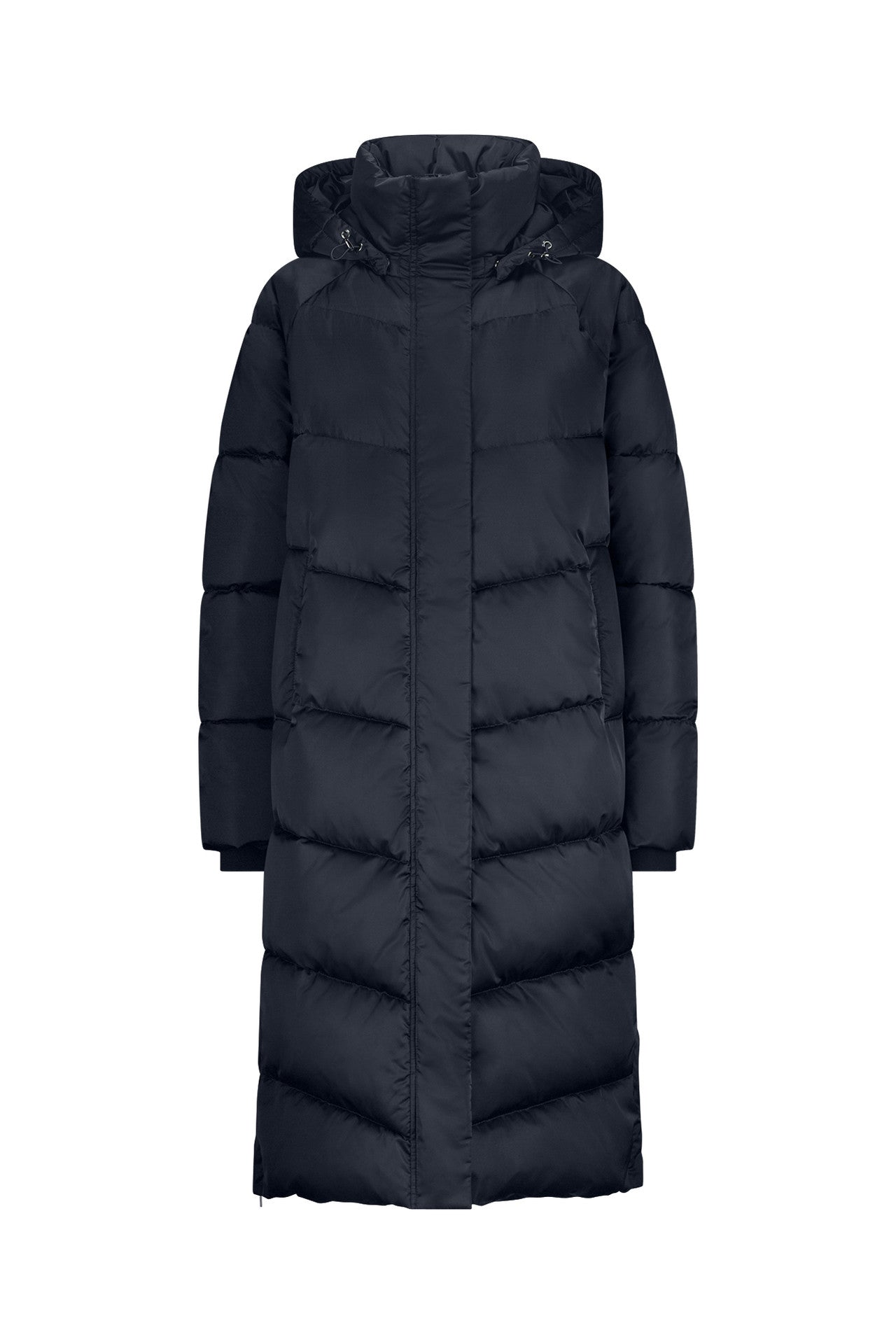 Dames Donsjas Lang | Zwart | Warme Winterjas Met Capuchon