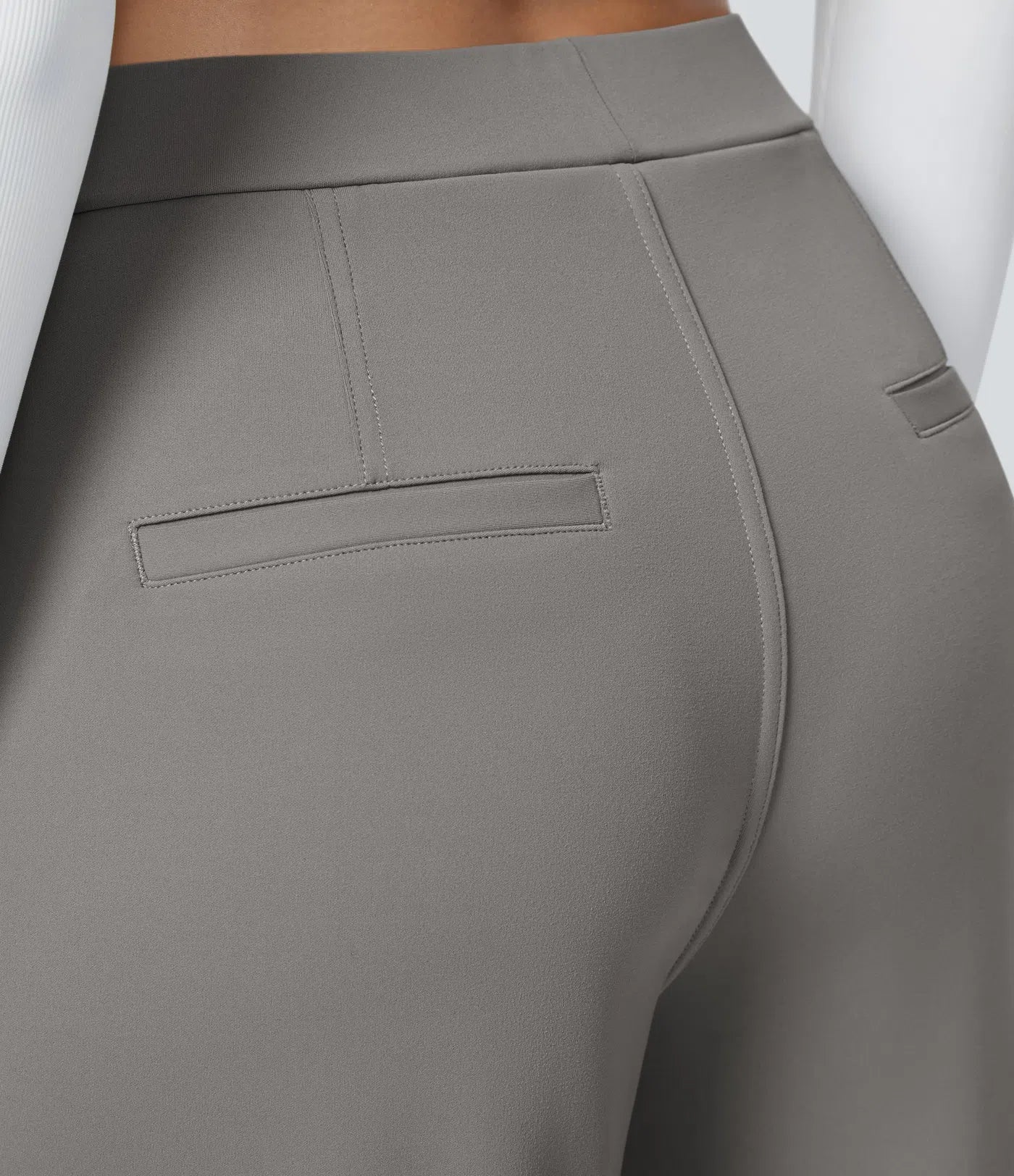 Vrouwen Wijde Pantalon Grijs | Hoge Taille | Rechte Pijpen | Elegant & Comfortabel