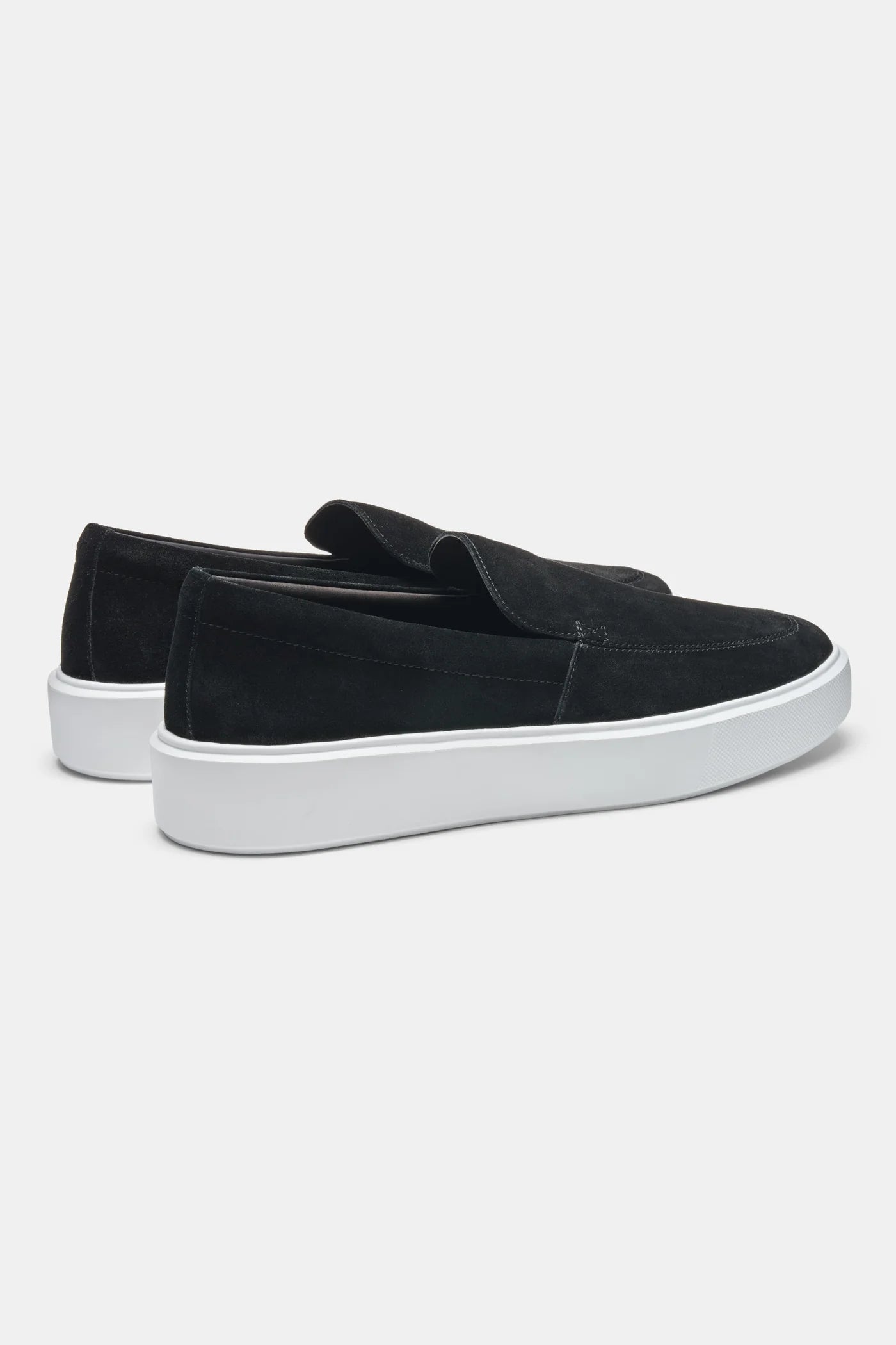 Heren Loafers | Zwart Suède | Dikke Witte Zool & Luxe Comfort