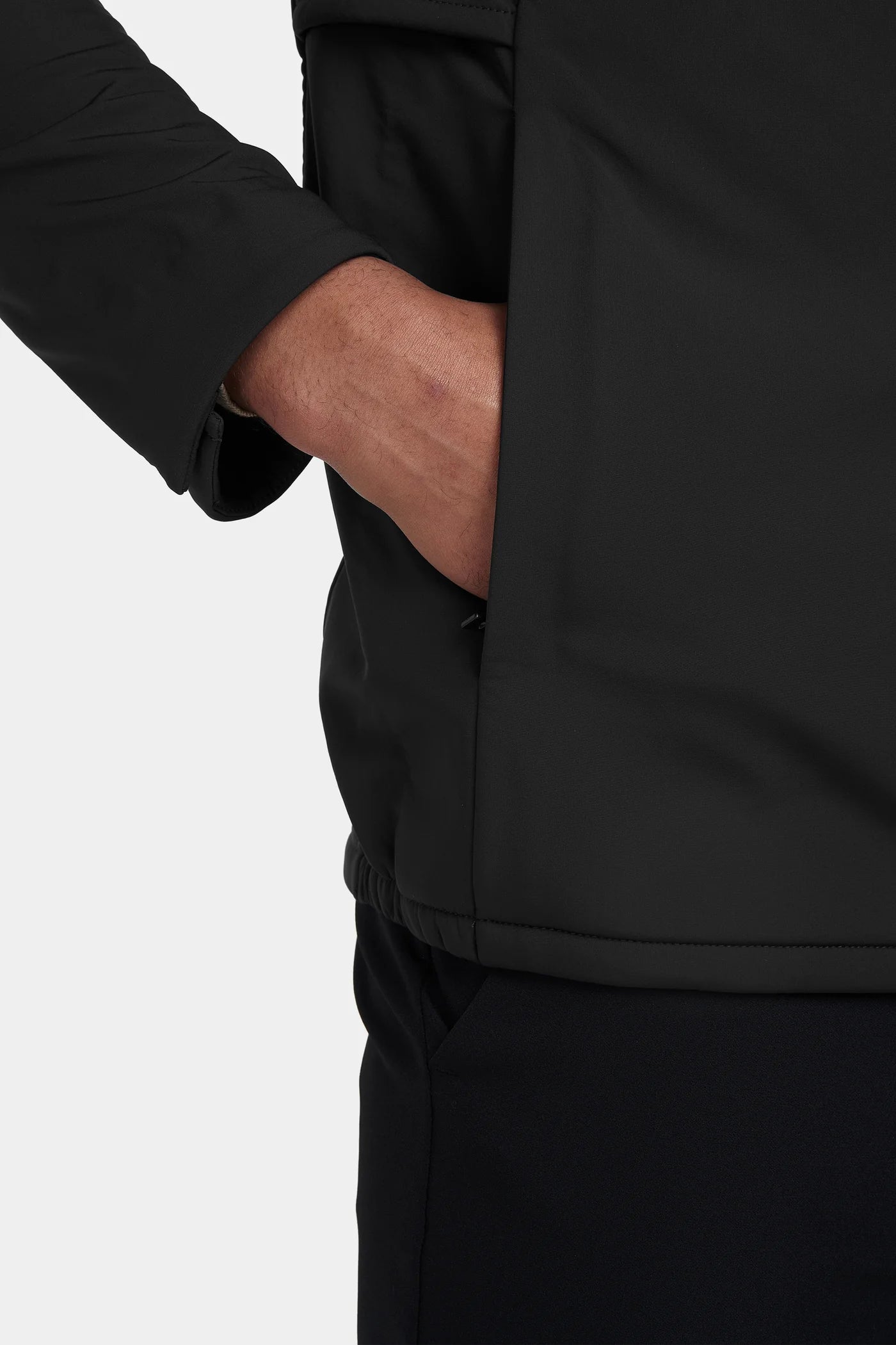 Heren Jas | Zwart Softshell Jack met Capuchon | Waterafstotend & Comfortabel