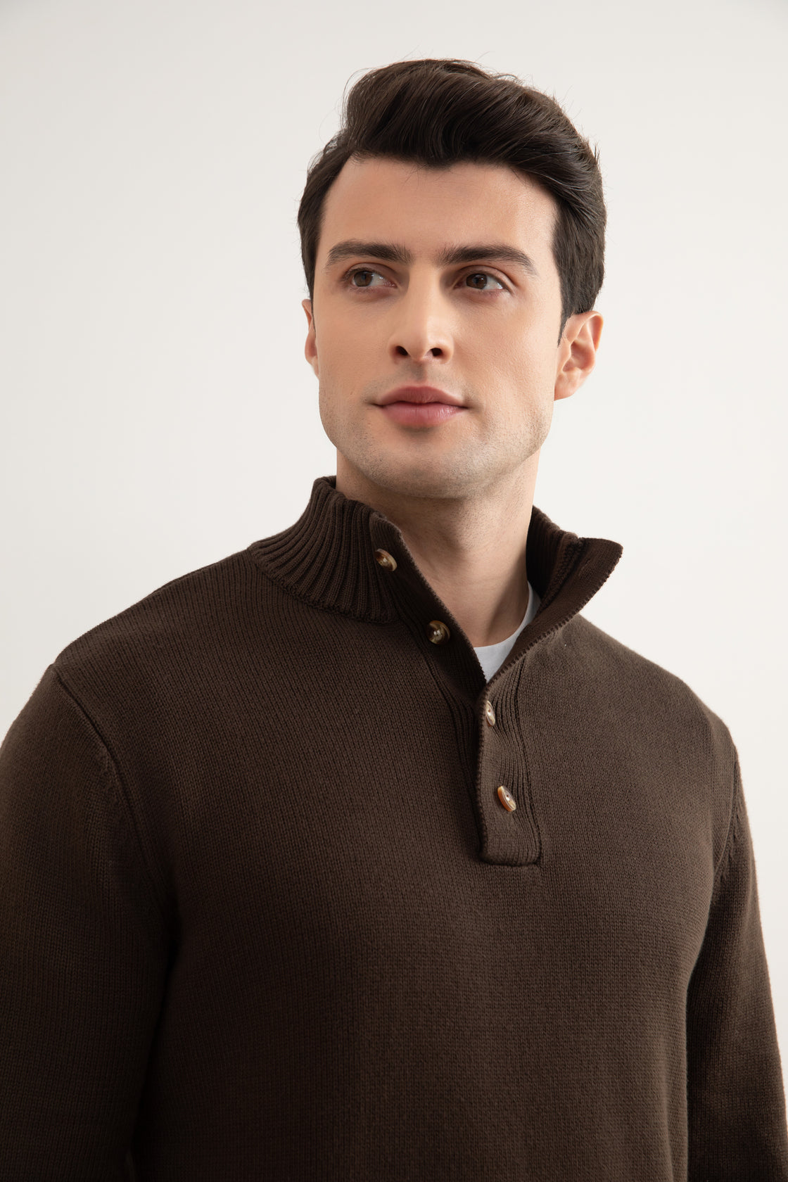 Brown Winter Knit Sweater