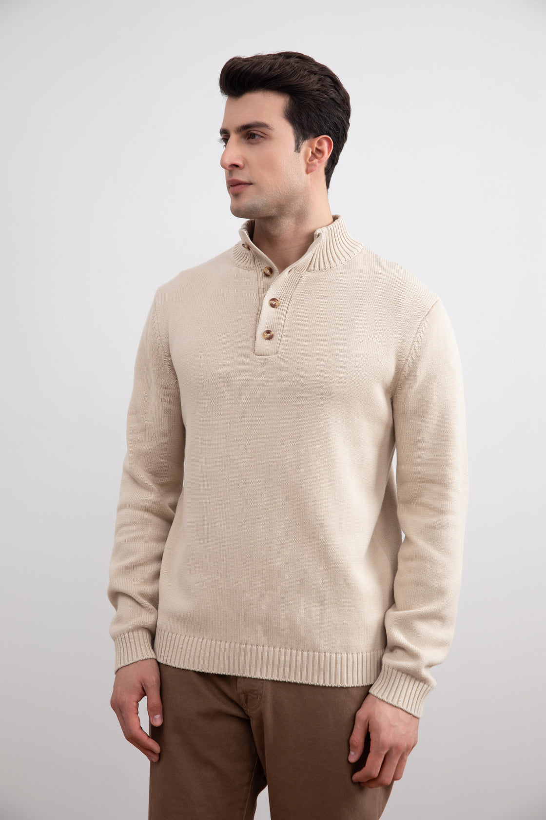 Beige Winterknit Sweater