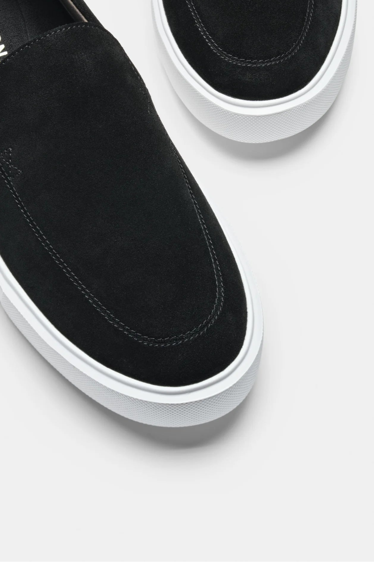 Heren Loafers | Zwart Suède | Dikke Witte Zool & Luxe Comfort