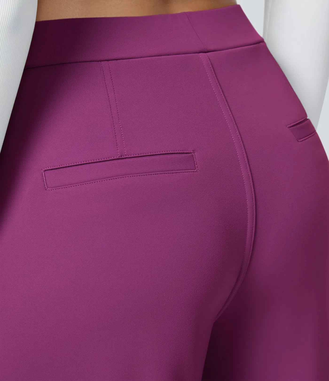 Vrouwen Wijde Pantalon Paars | Hoge Taille | Rechte Pijpen | Chic & Comfortabel