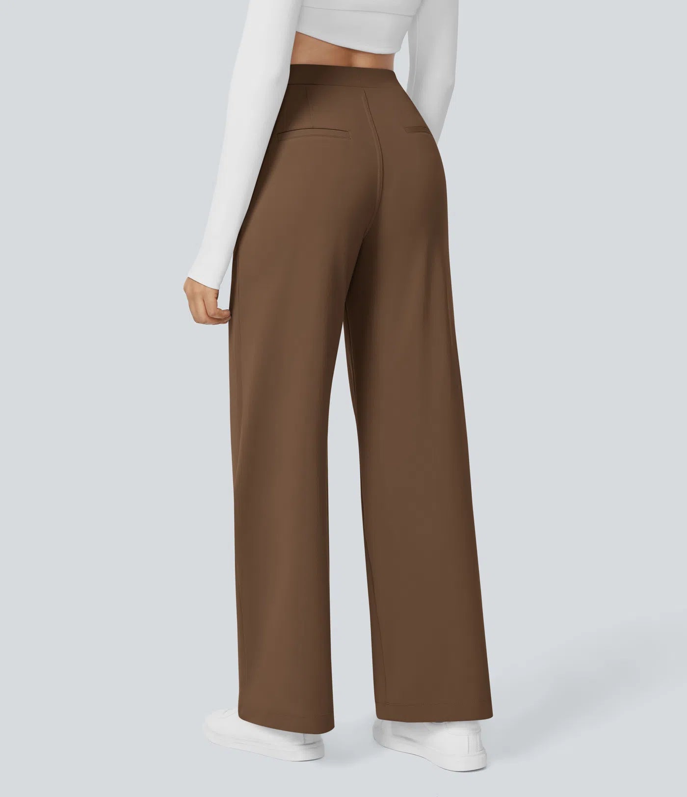 Dames Pantalon | Bruin | Wide-Leg Hoge Taille & Comfortabele Pasvorm