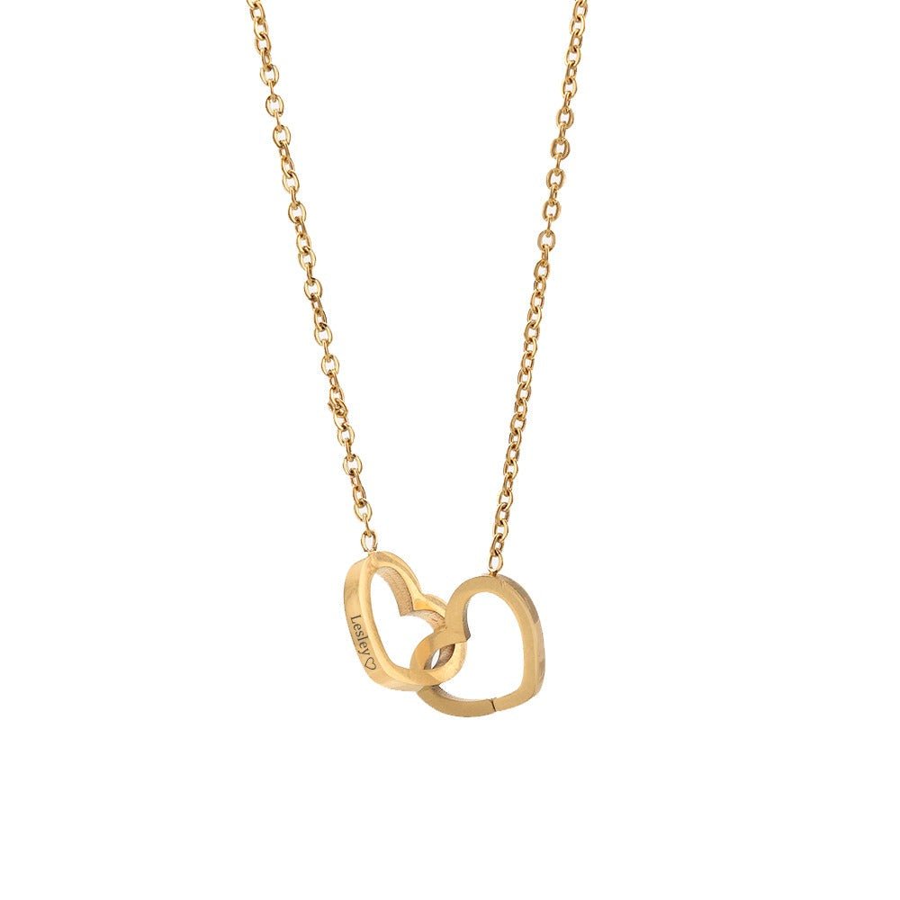 Amora Shine | Ketting Gegraveerd | Hartvormig