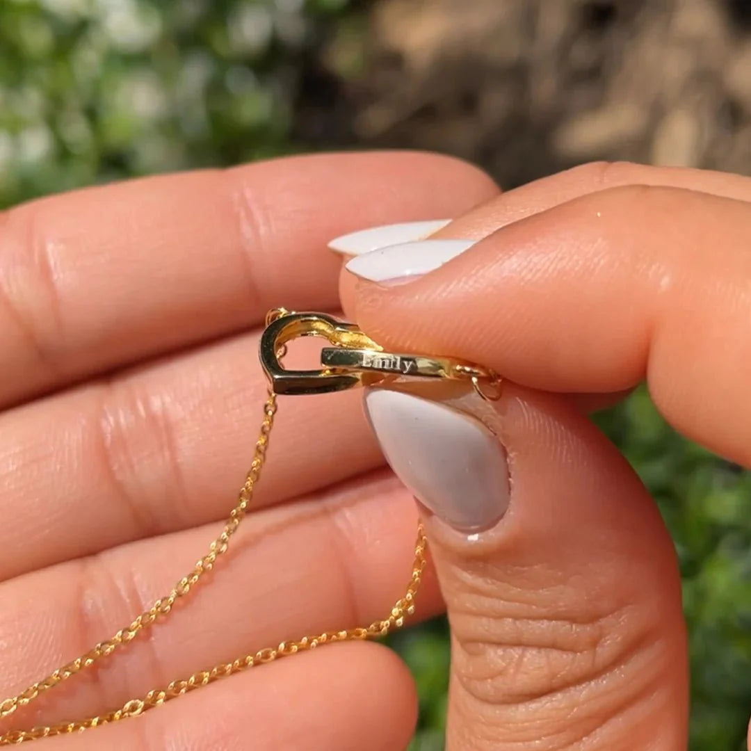 Amora Shine | Ketting Gegraveerd | Hartvormig