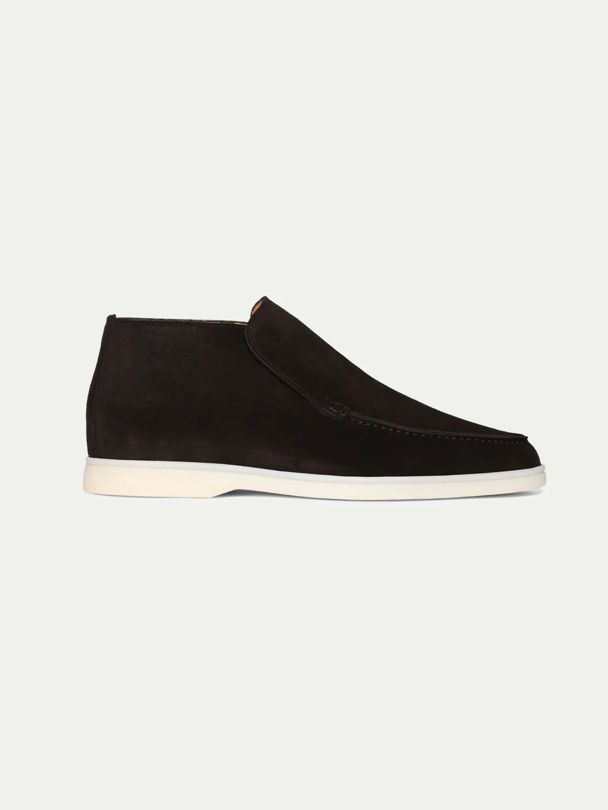 City Loafers Heren Zwart Suède | Luxe Italiaanse Instappers Zonder Veters