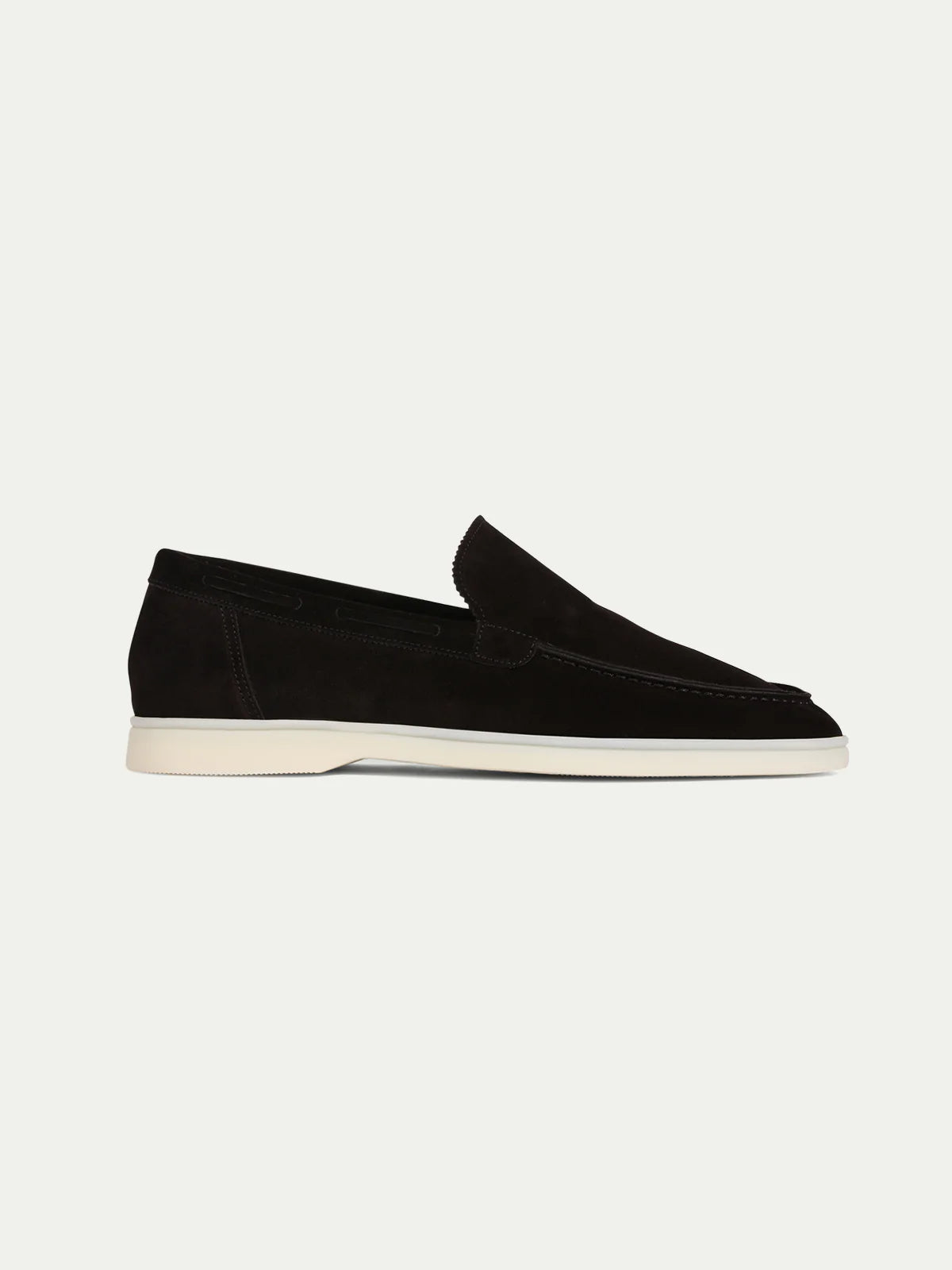 Yacht Loafers Heren | Zwart Suède | Luxe Italiaanse Instappers Zomer