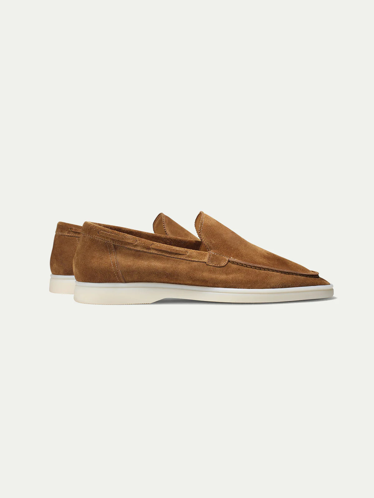 Caramelkleurige Suède Loafers Heren | Italiaanse Instappers Zonder Veters