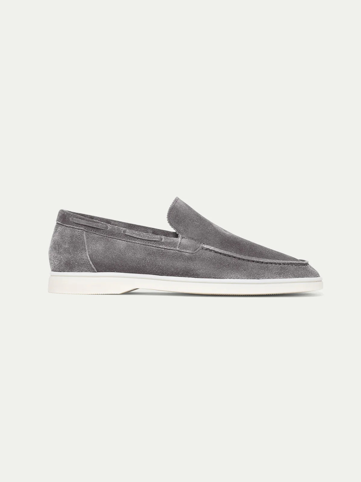 Yacht Loafers Heren | Grijs Suède | Lichte Zomer Instappers