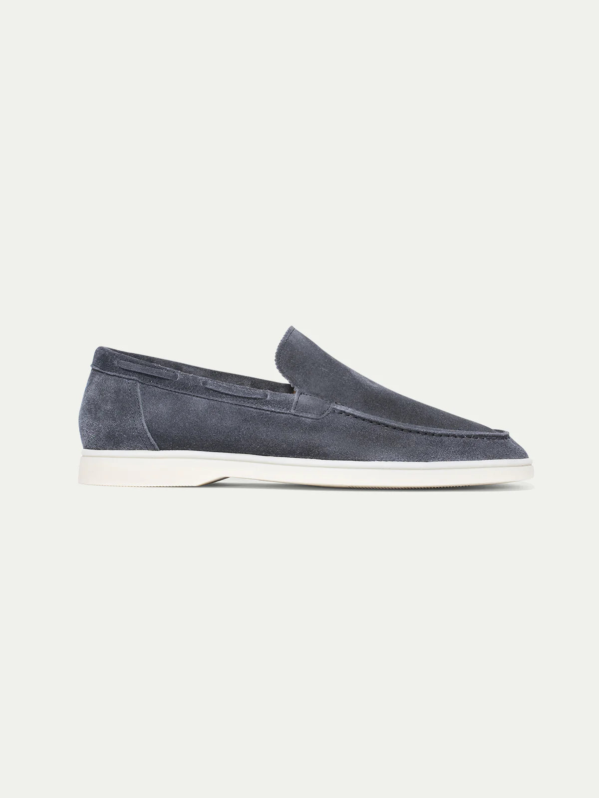 Yacht Loafers Heren | Midblauw Suède | Luxe Italiaanse Instappers Zomer