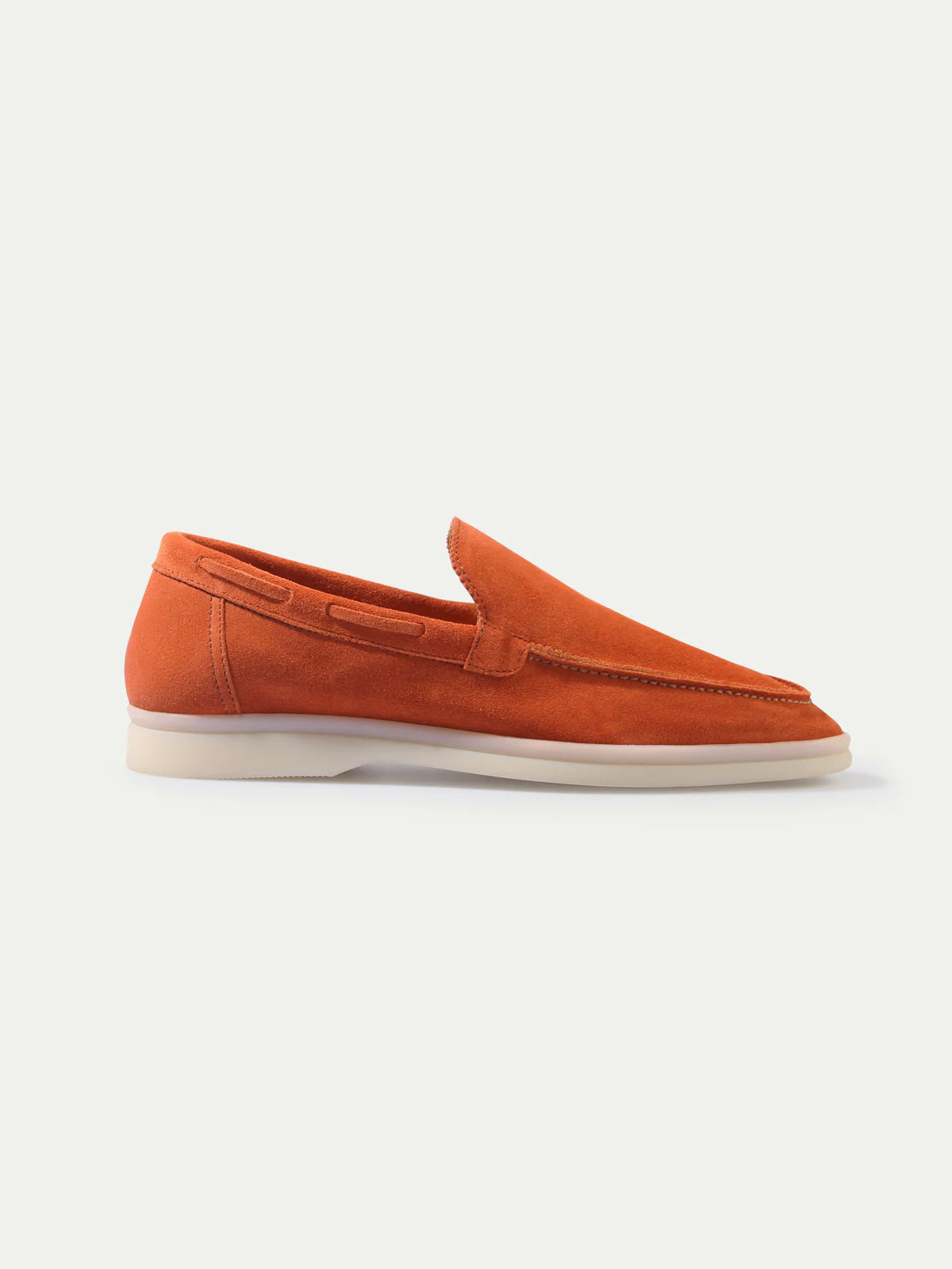 Dames Loafers | Oranje | Suède | Comfortabele Instappers