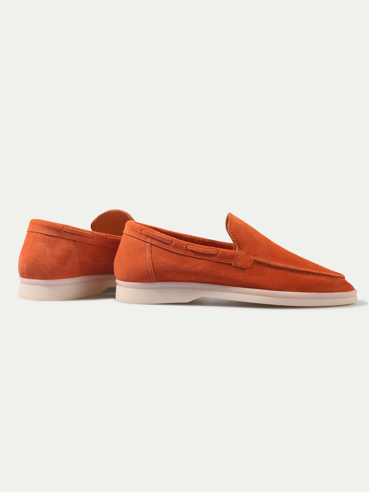 Dames Loafers | Oranje | Suède | Comfortabele Instappers