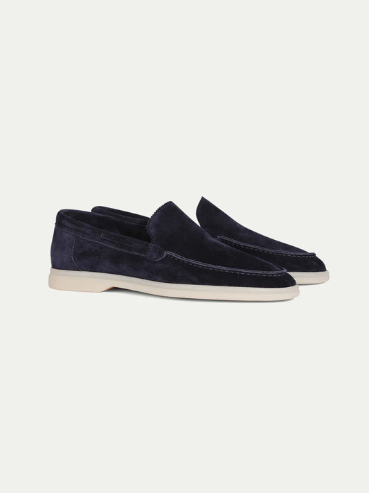 Dames Loafers | Navy | Suède | Comfortabele Instappers