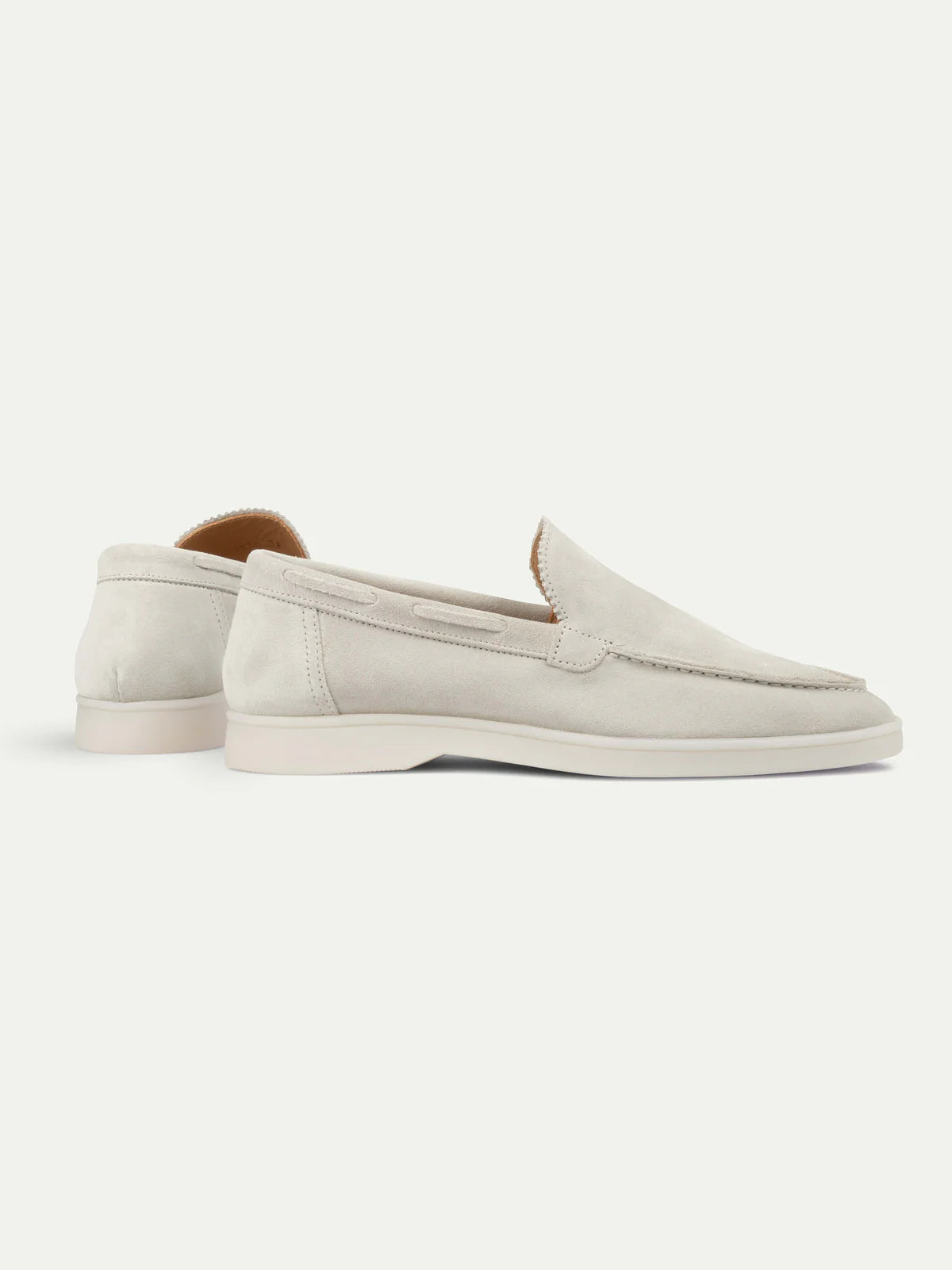 Dames Loafers | Suède Grijs | Luxe Slip-On Schoenen
