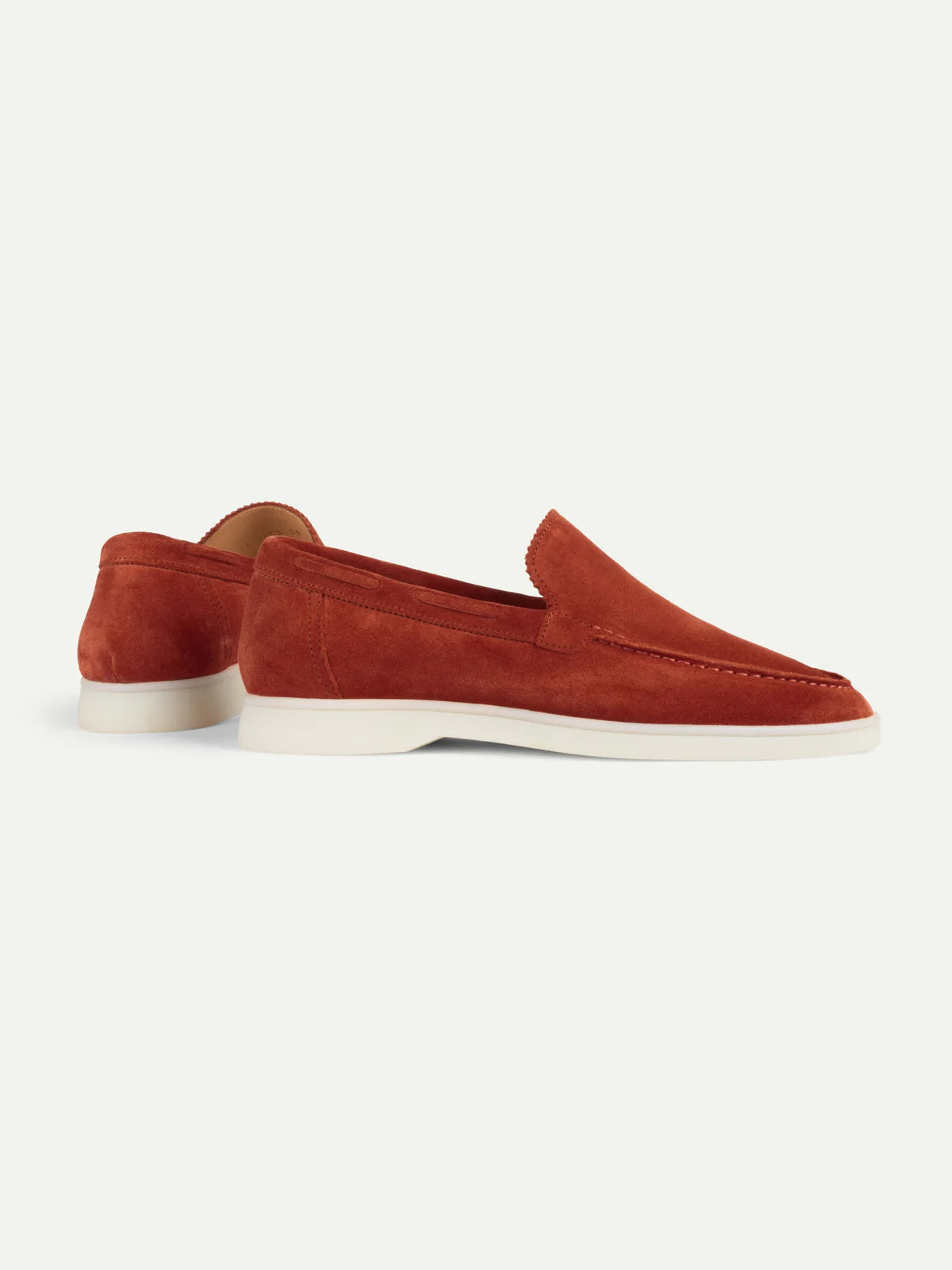 Dames Loafers | Suède Blush Rood | Luxe Slip-On Schoenen