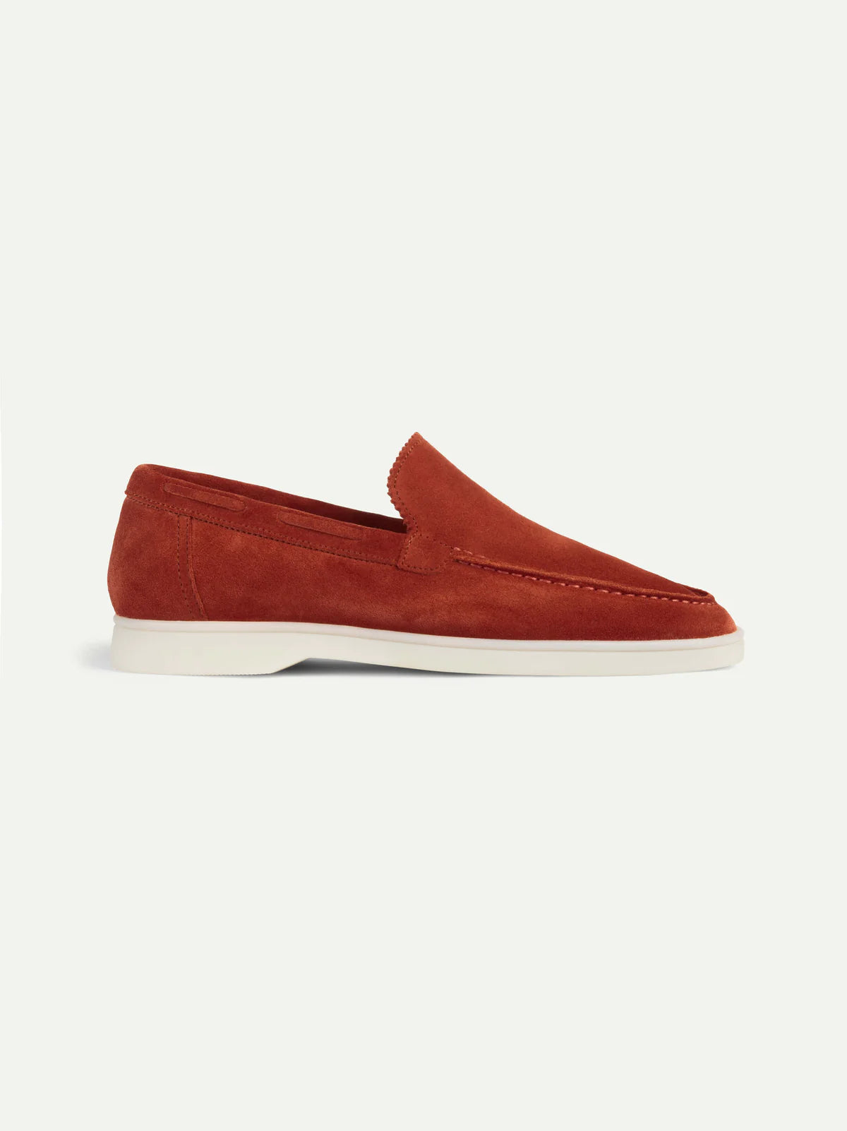Dames Loafers | Suède Blush Rood | Luxe Slip-On Schoenen