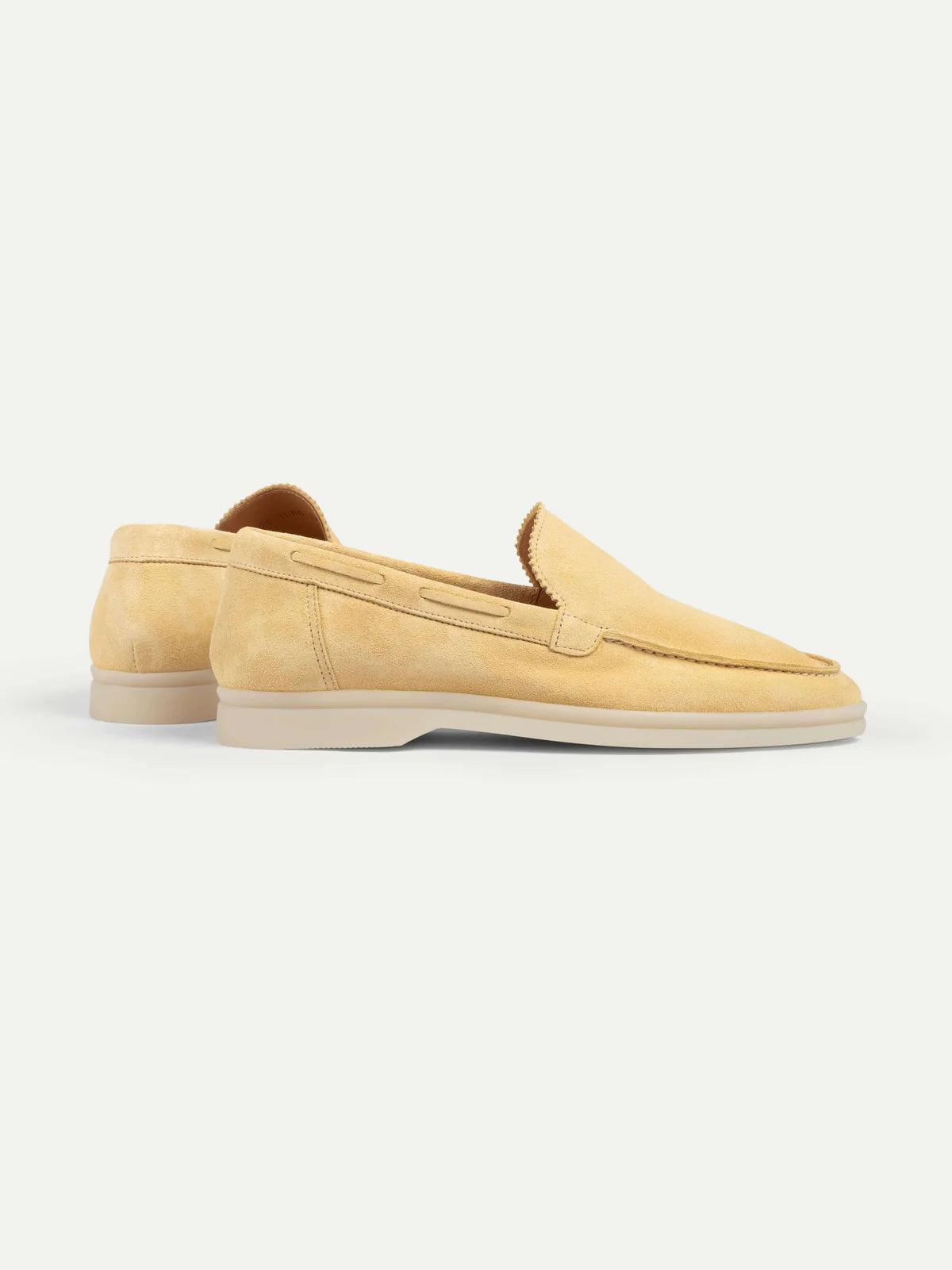 Dames Loafers | Lichtgeel | Suède | Comfortabele Instappers