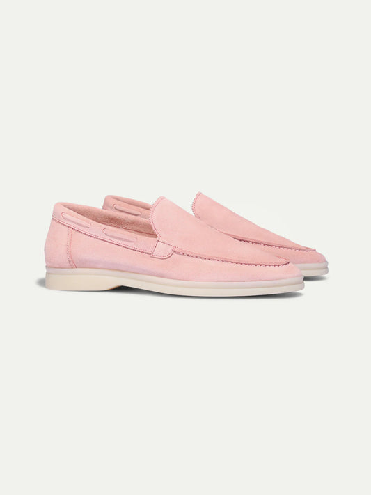 Dames Loafers | Roze | Suède | Comfortabele Instappers