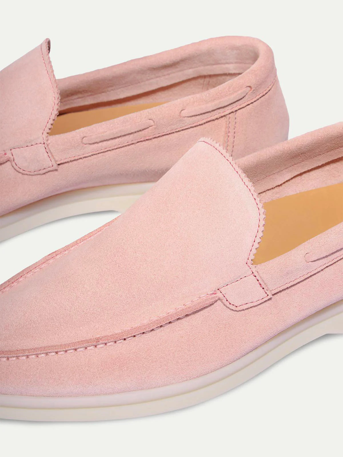 Dames Loafers | Roze | Suède | Comfortabele Instappers