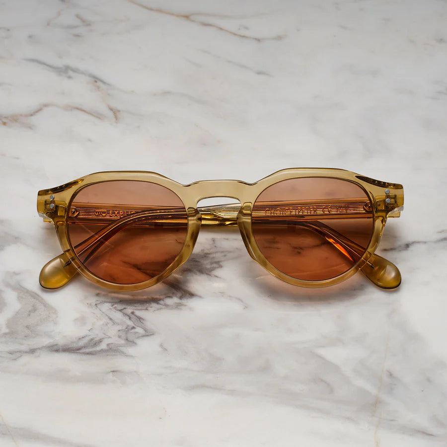 Amber Vault | Vintage zonnebril met amberkleurige glazen