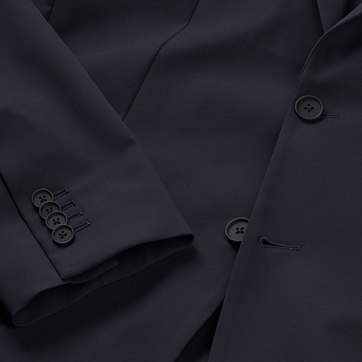 Heren Blazer | Katoen | Donkerblauw