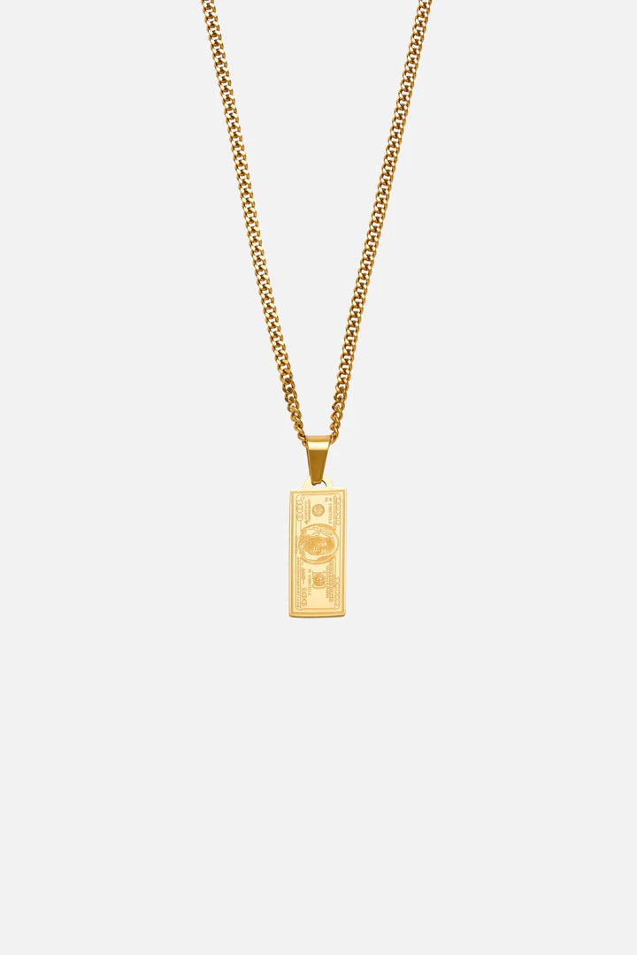 Rosmus | Mannen gouden biljet ketting