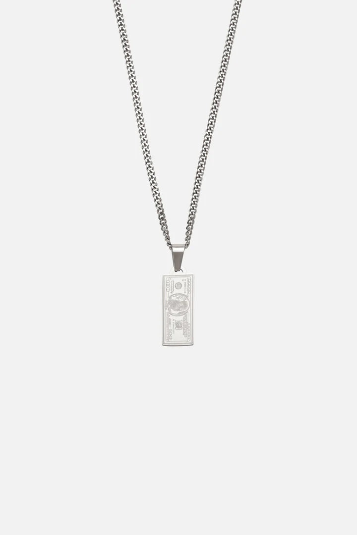 Alex | Mannen ziveren biljet ketting
