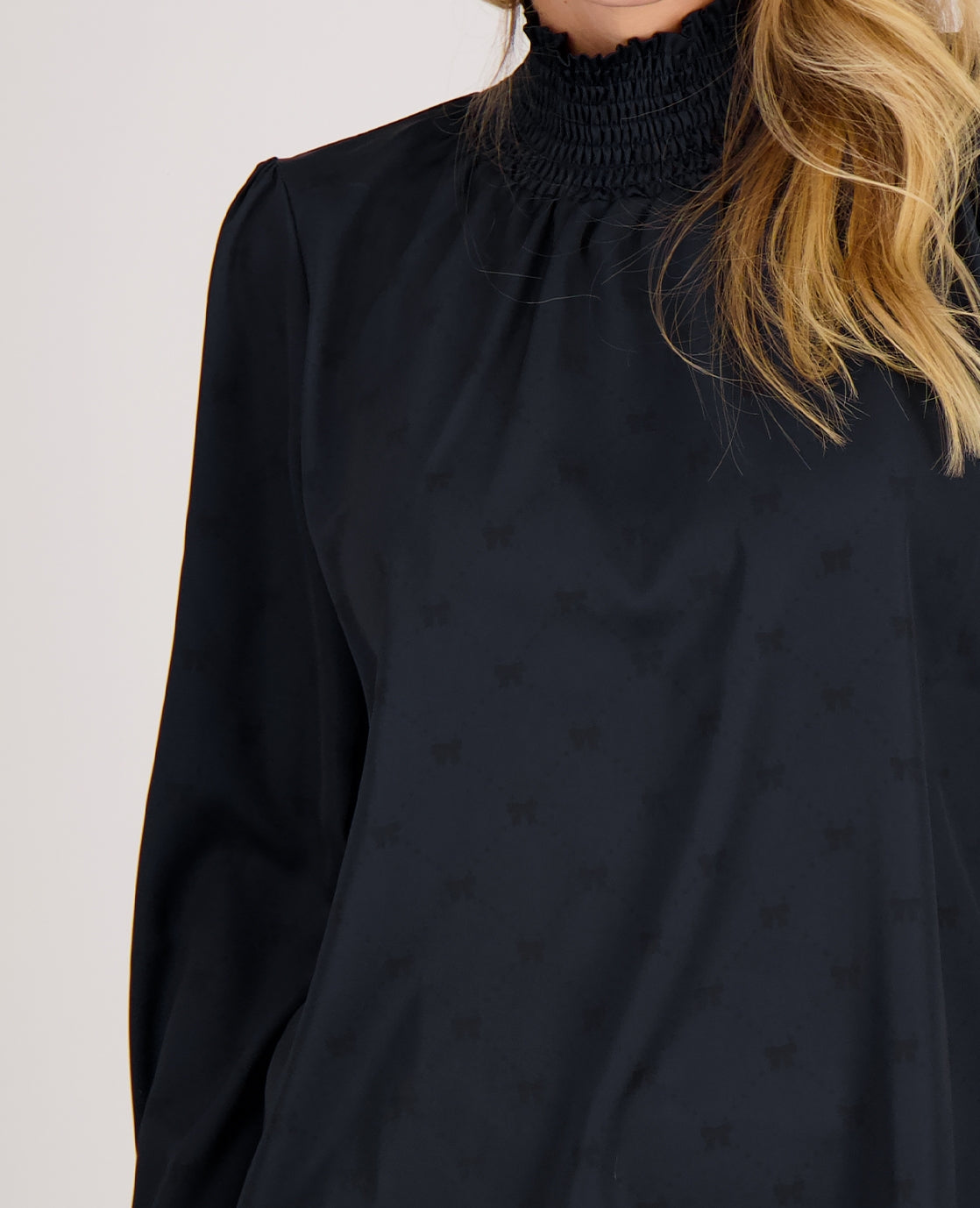 Colle | Blouse | Donkerblauw | Zwart