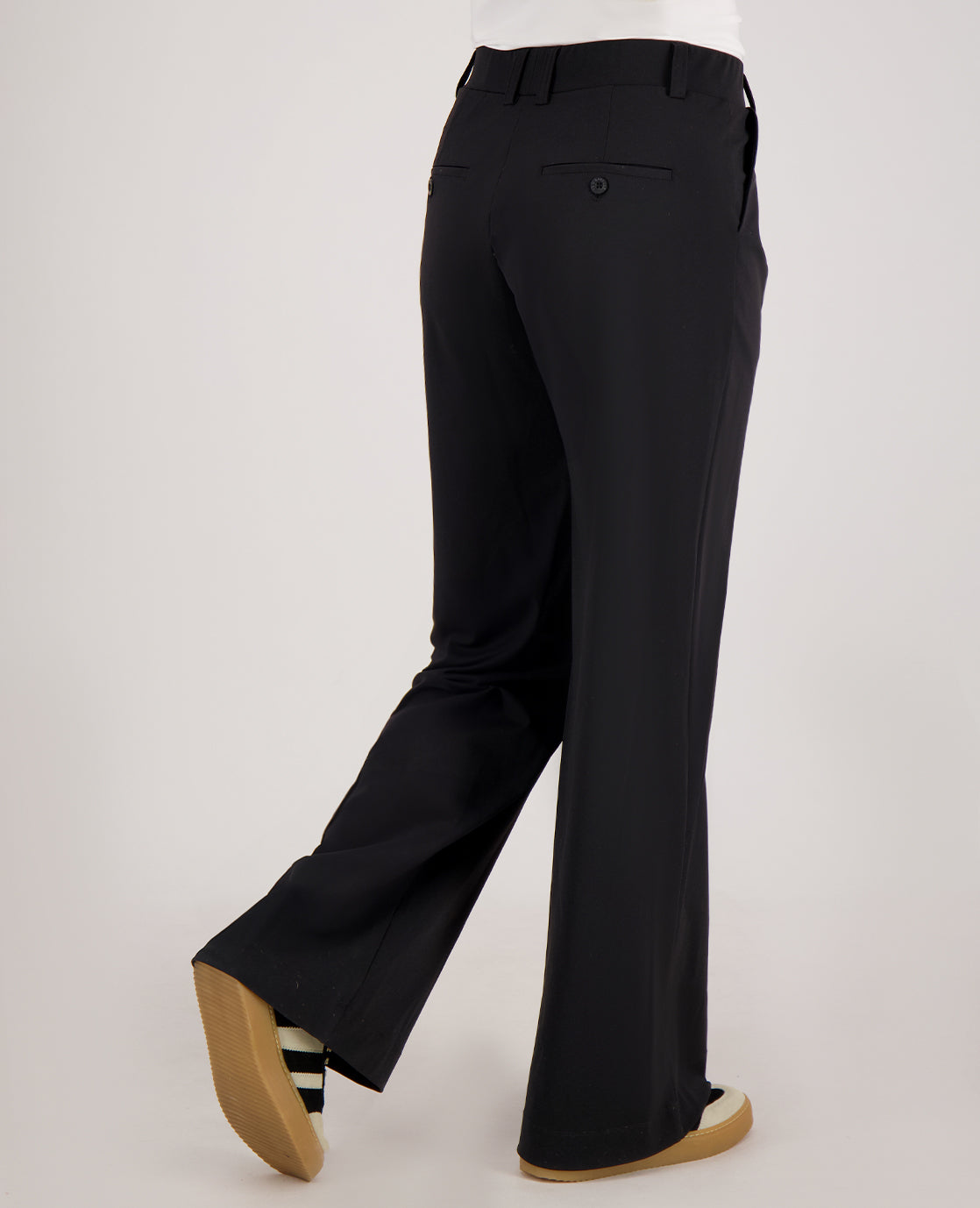 Dames Travel Broek | Rechte Pasvorm | Zwart | Comfortabel & Kreukvrij