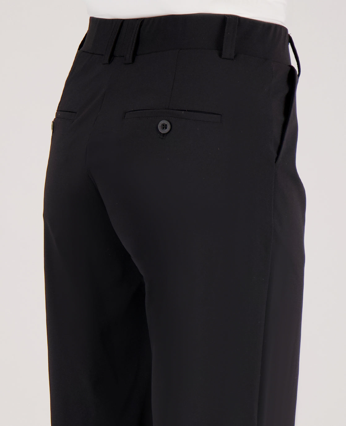Dames Travel Broek | Rechte Pasvorm | Zwart | Comfortabel & Kreukvrij