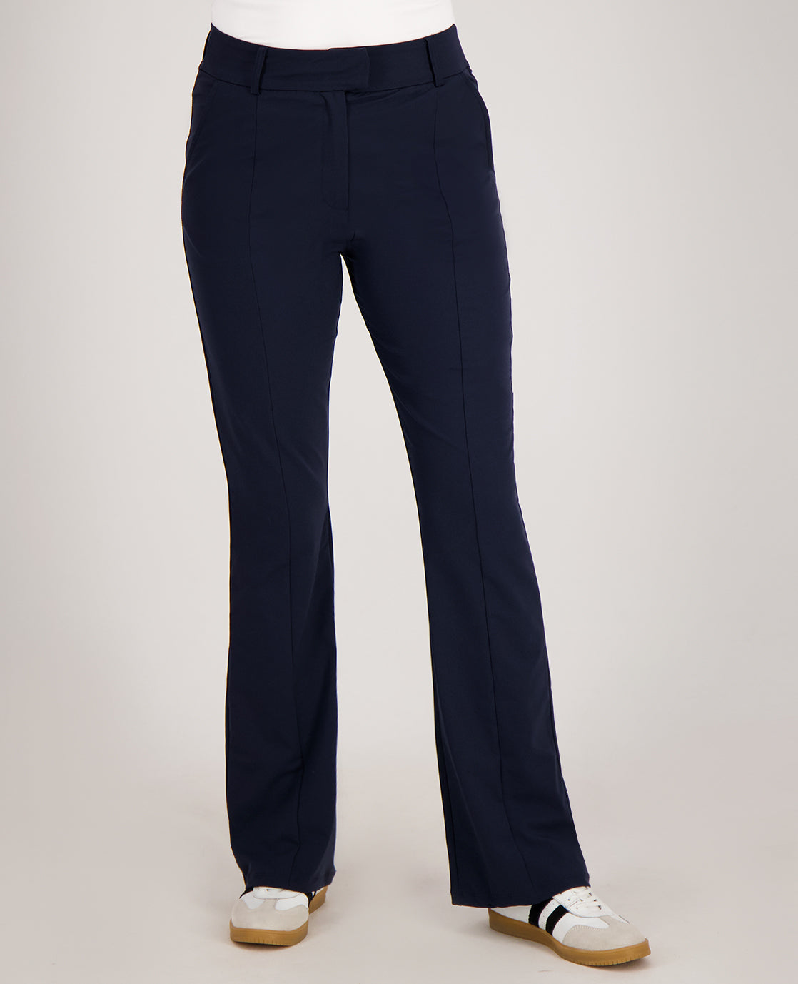 Dames Travel Broek met Flair | Donkerblauw | Comfortabel | Perfecte Pasvorm