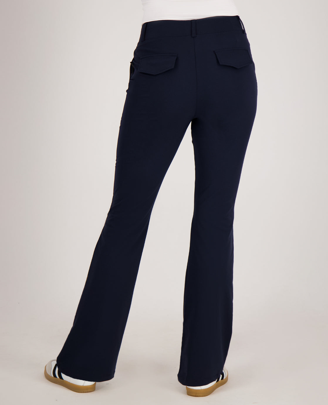 Dames Travel Broek met Flair | Donkerblauw | Comfortabel | Perfecte Pasvorm