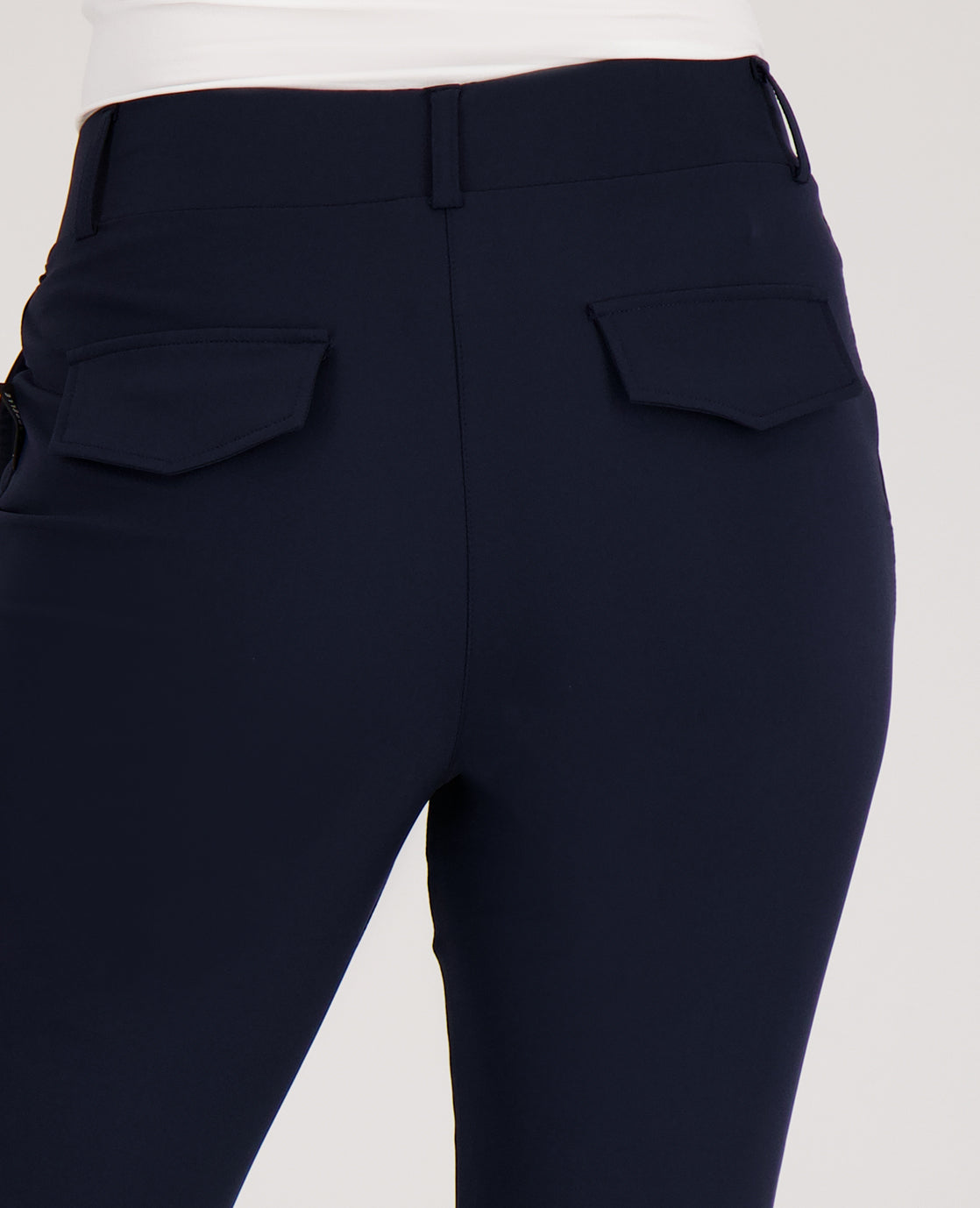 Dames Travel Broek met Flair | Donkerblauw | Comfortabel | Perfecte Pasvorm