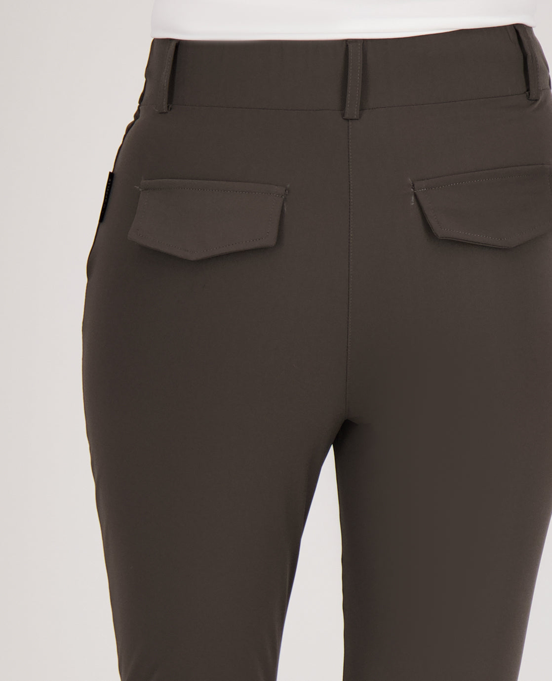 Dames Pant | Flare | Donker Taupe