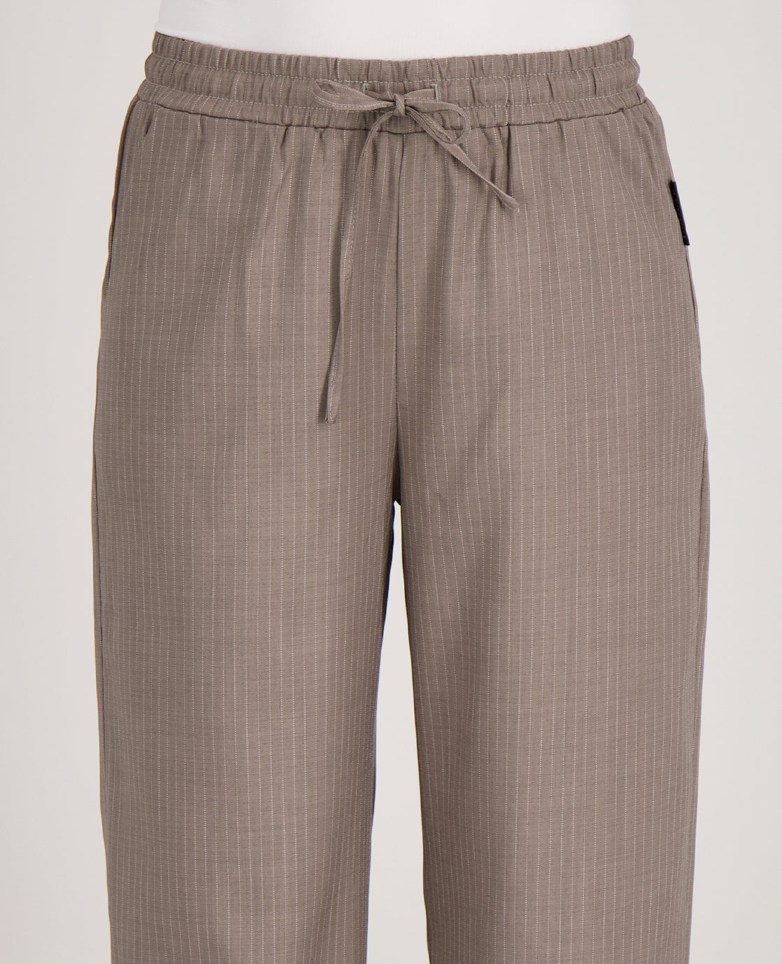 Broek | Pinstripe | Taupe/Wit