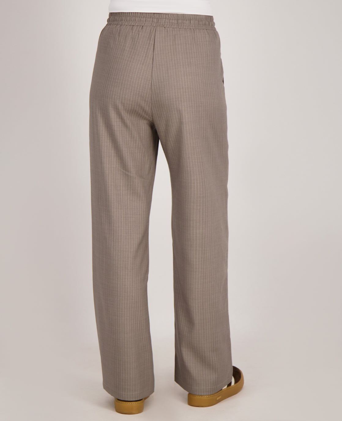 Broek | Pinstripe | Taupe/Wit