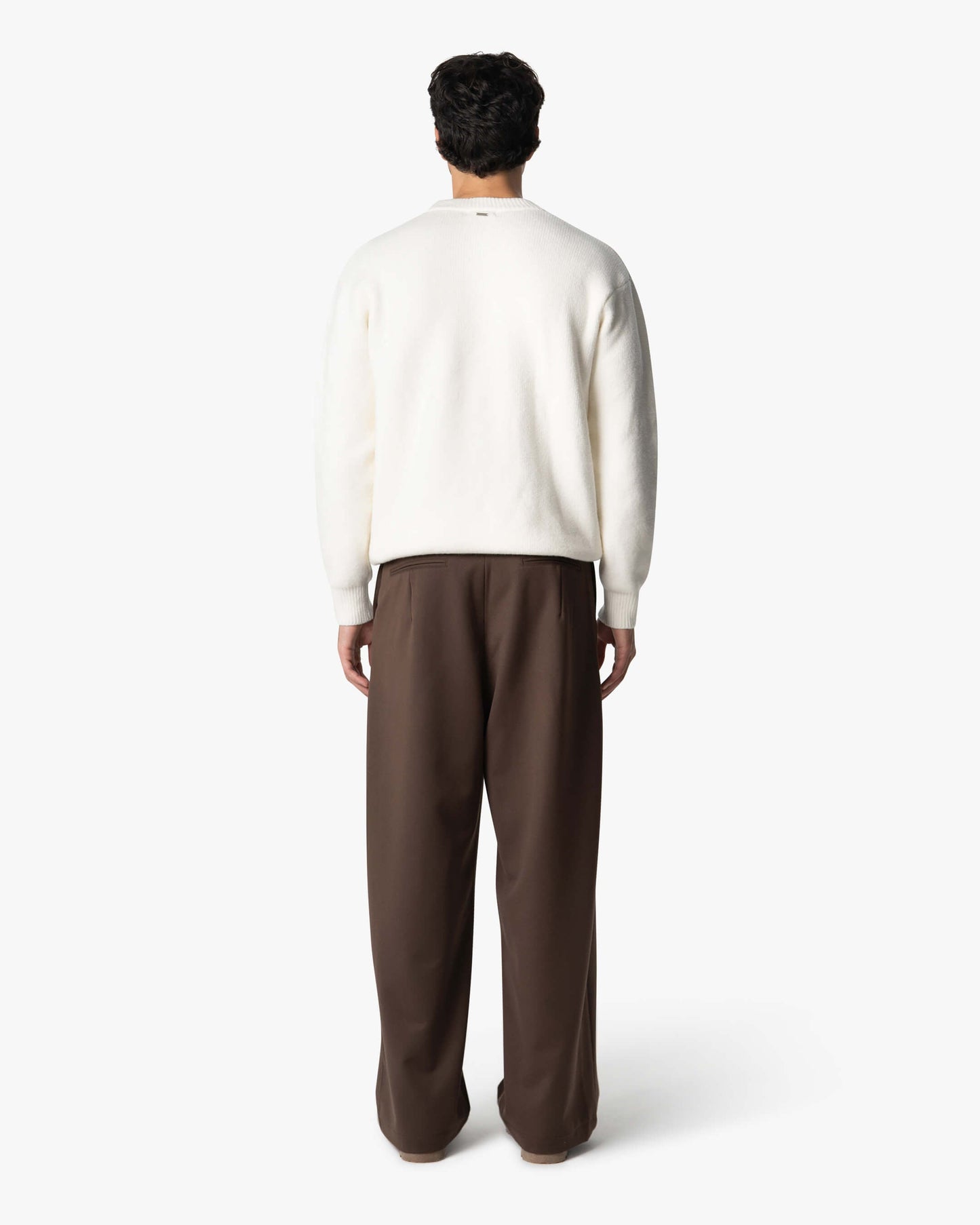 Gebreide Crewneck Trui Heren | Wolmix | Minimalistisch Design