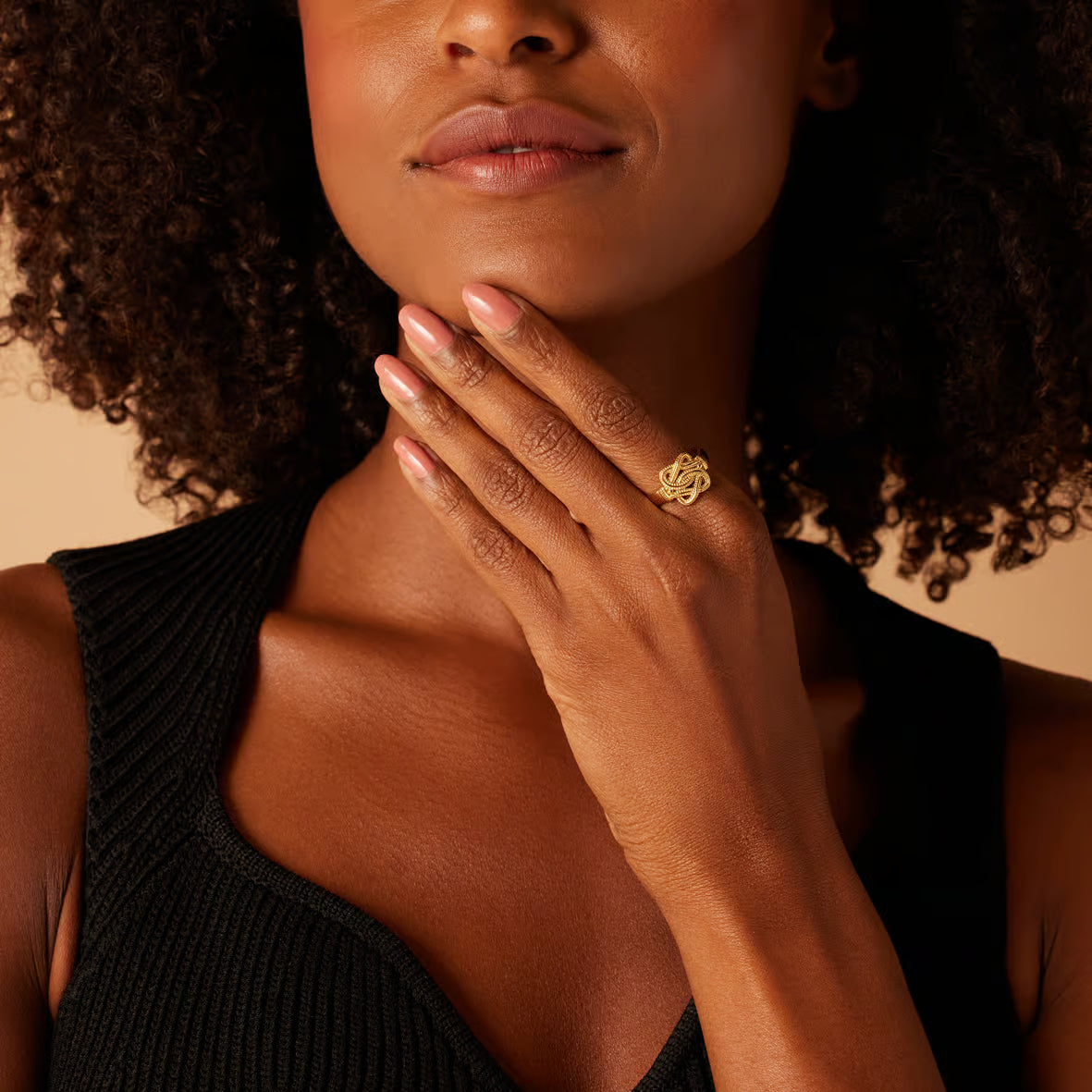 Sylvia | Vrouwen gouden slangen ring