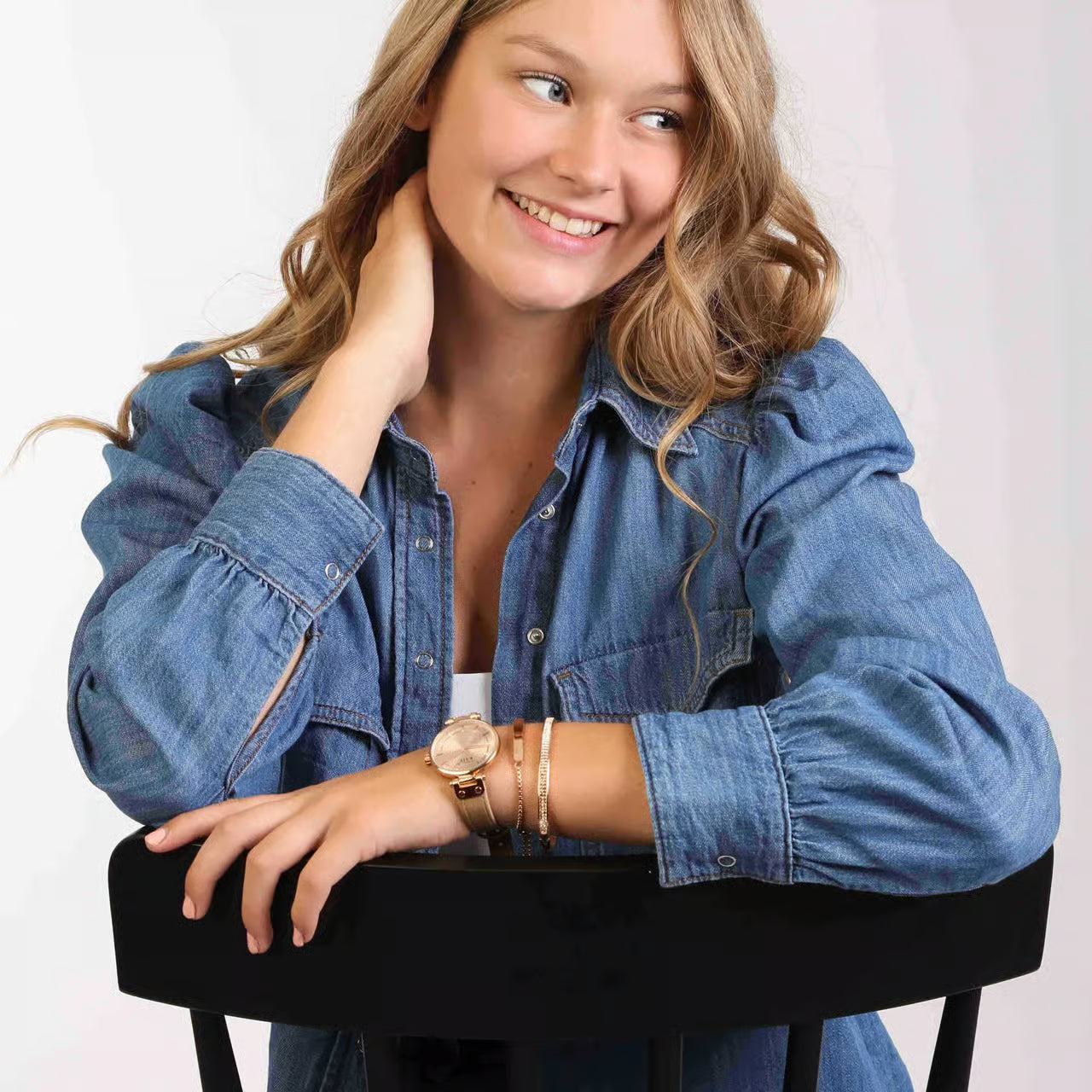 Tiffany | Vrouwen plaatarmband | Bronskleurig