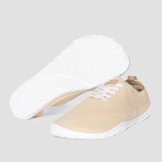 Barefoot Yoga Shoes | Flexible Sole | Cream
