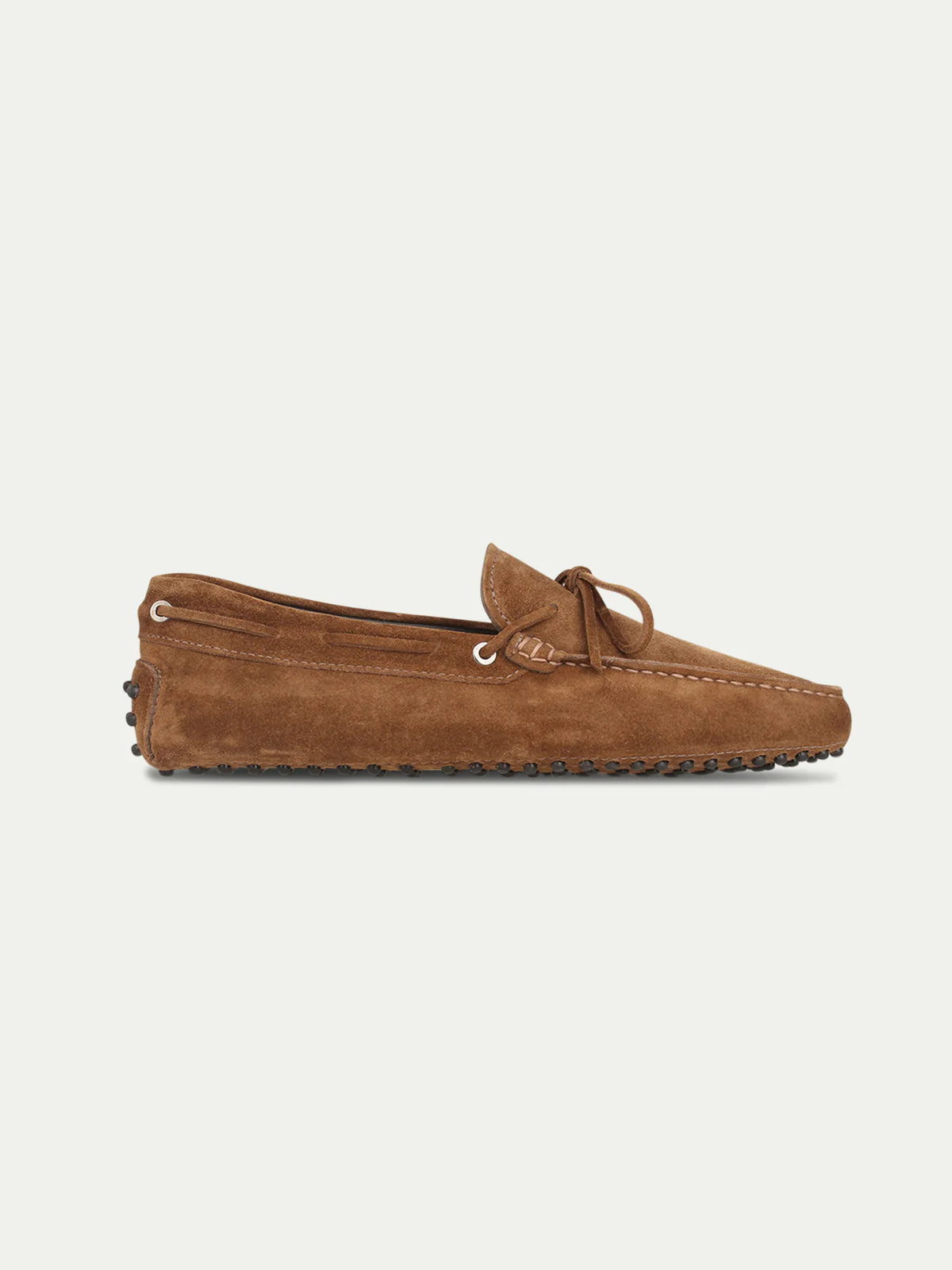 Caramel Suède Driving Loafers Heren | Luxe Mocassins met Antislip Noppenzool