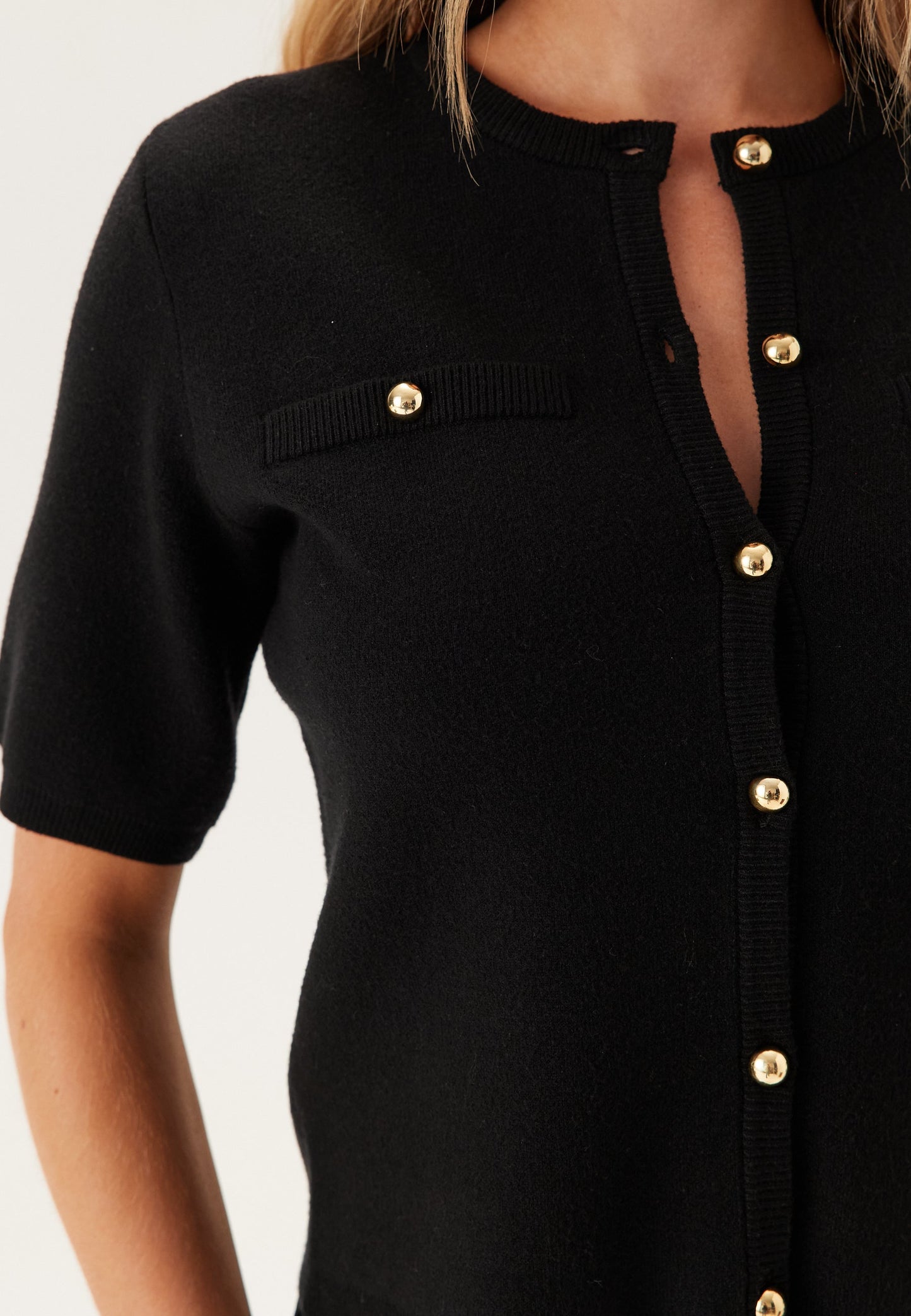 Dames Cardigan | Gebreid | Goudkleurig
