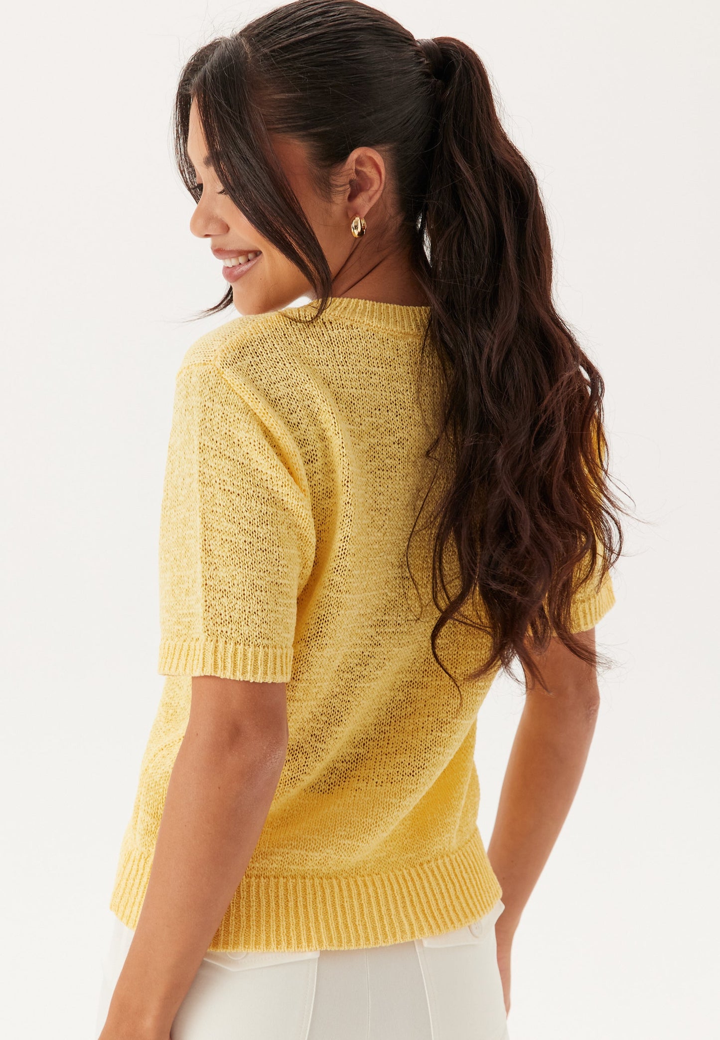 Dames Sweater | Gebreid | Korte Mouw