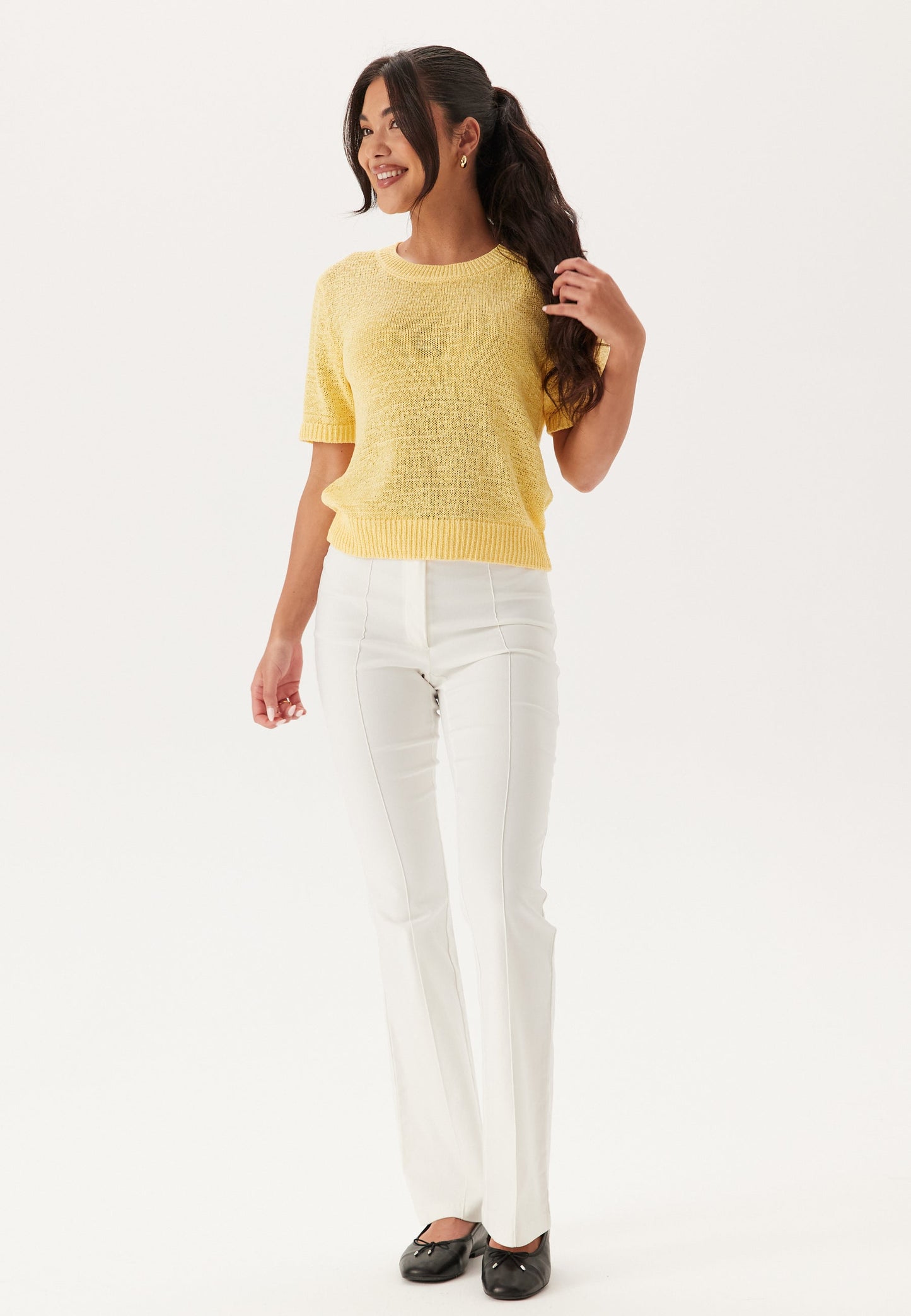 Dames Sweater | Gebreid | Korte Mouw